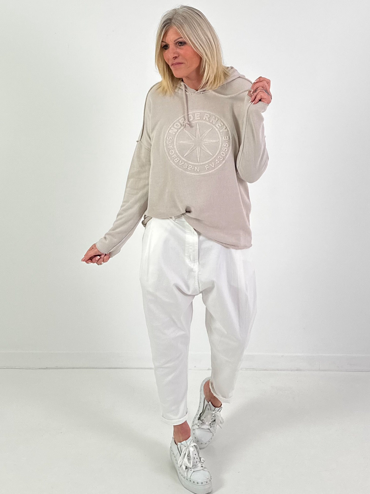 Hoodie Modell "Norderney" - beige