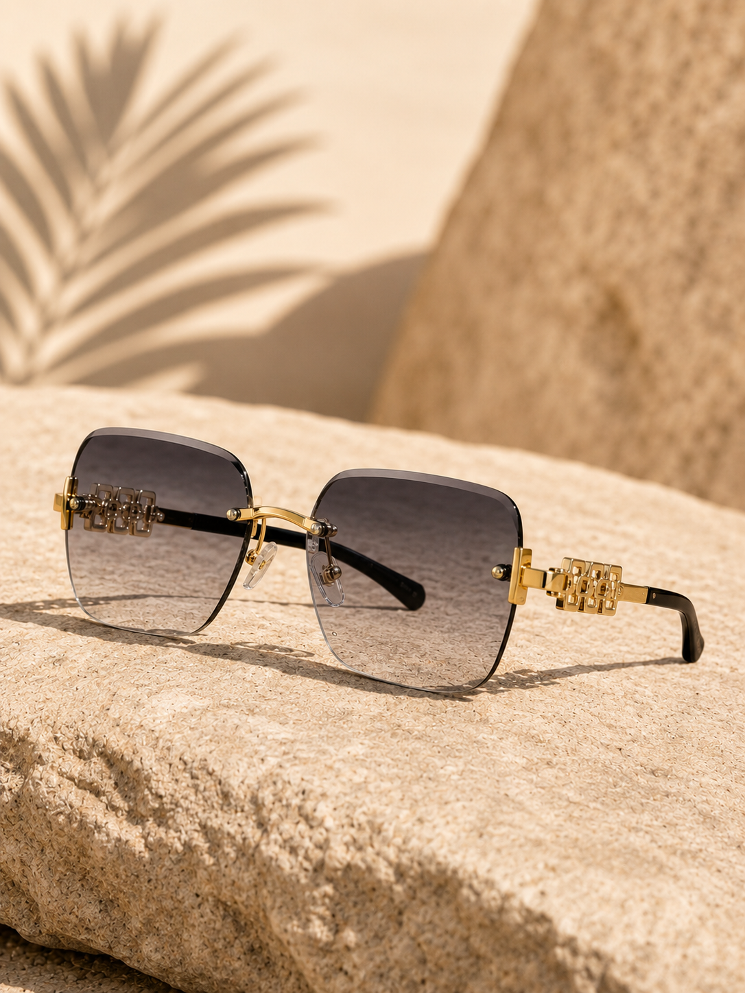 Sunglasses with great details - grey