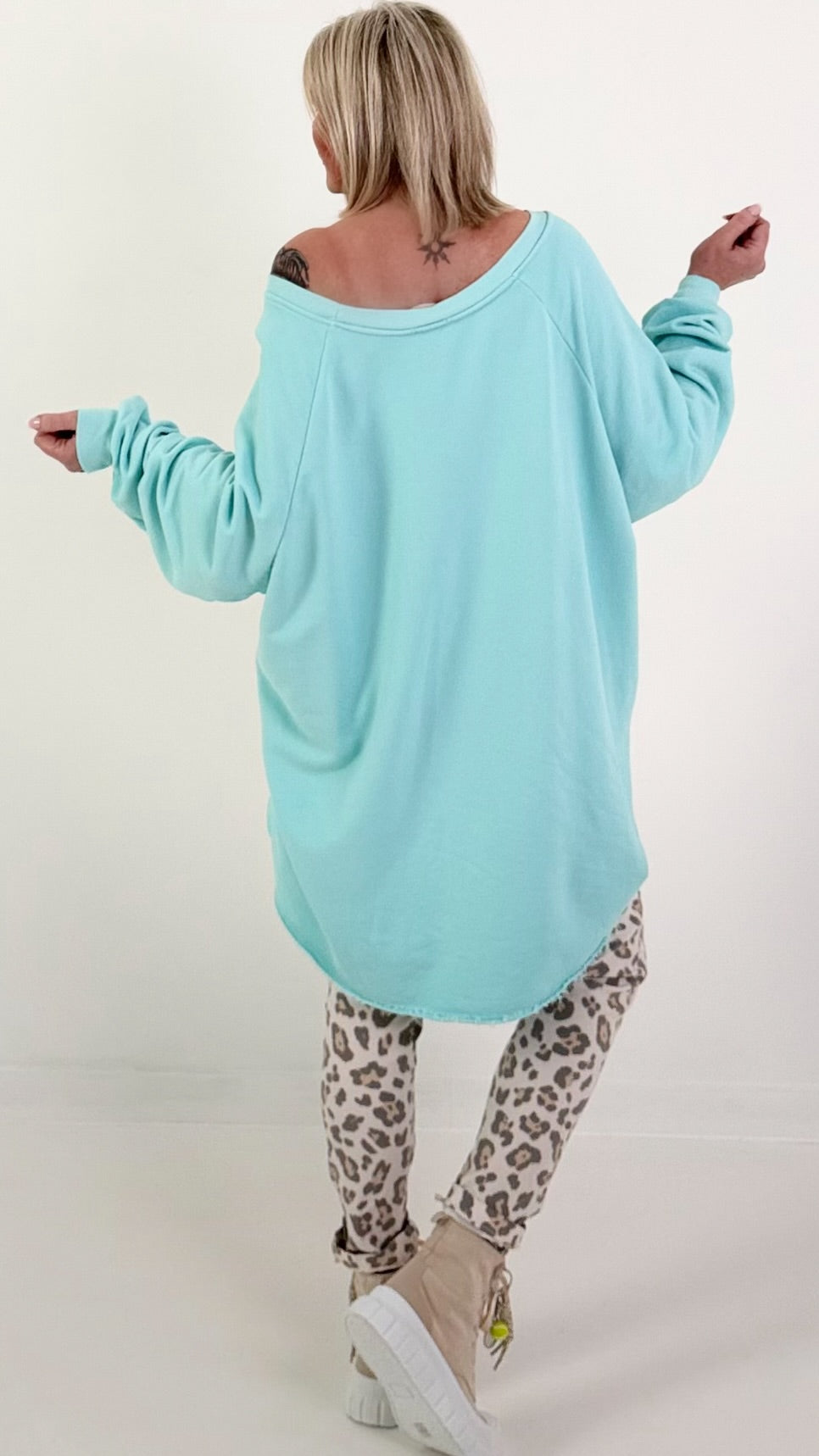 Oversized Sweater - türkis