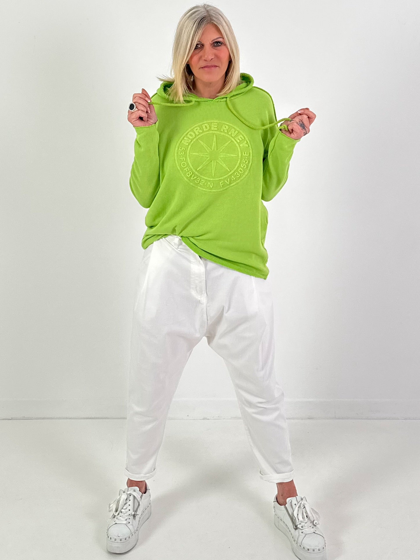 Hoodie Modell "Norderney" - apfelgrün