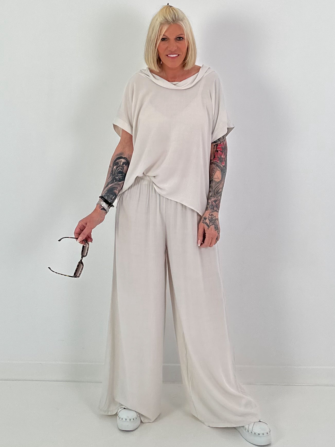 Leichter Zweiteiler - beige