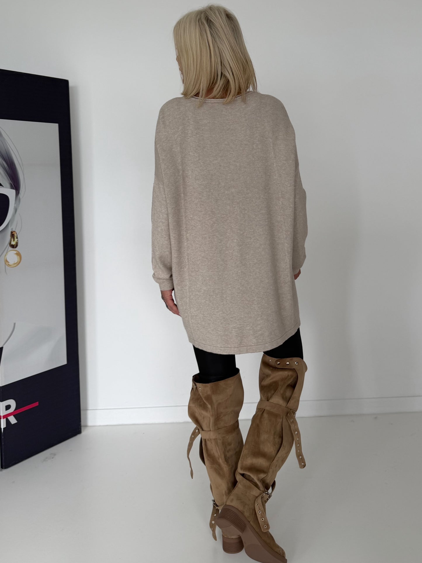 Longpullover - beige