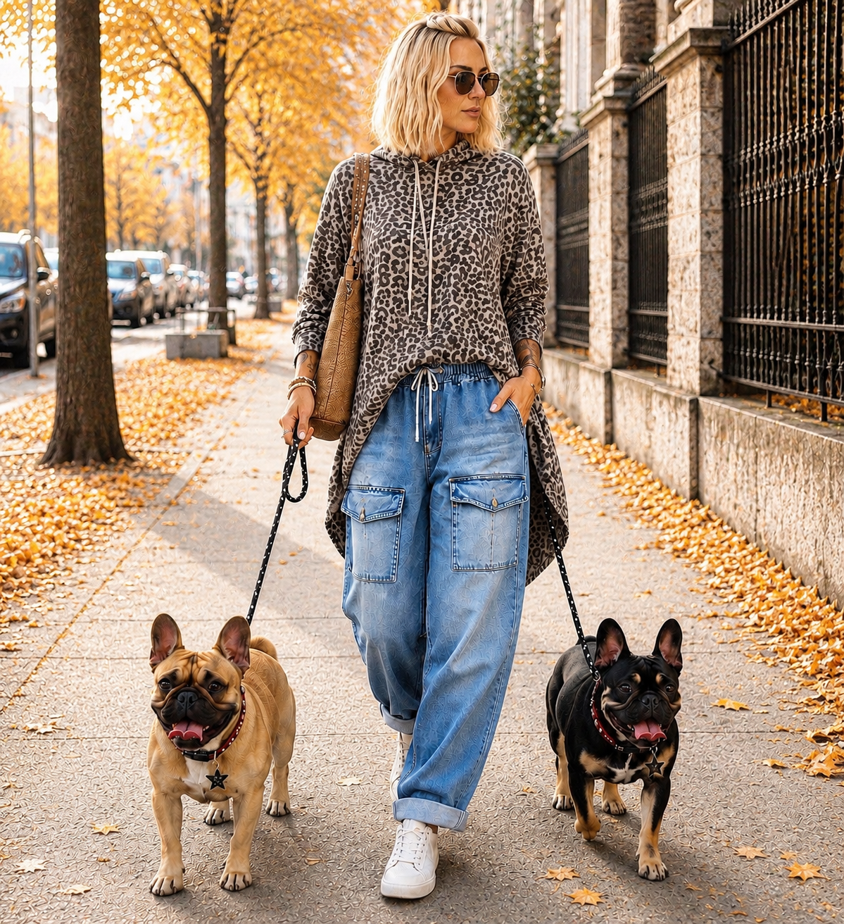 Jeans mit elastischem Bund und Patten - denim ( lieferbar ab 04.08.26)