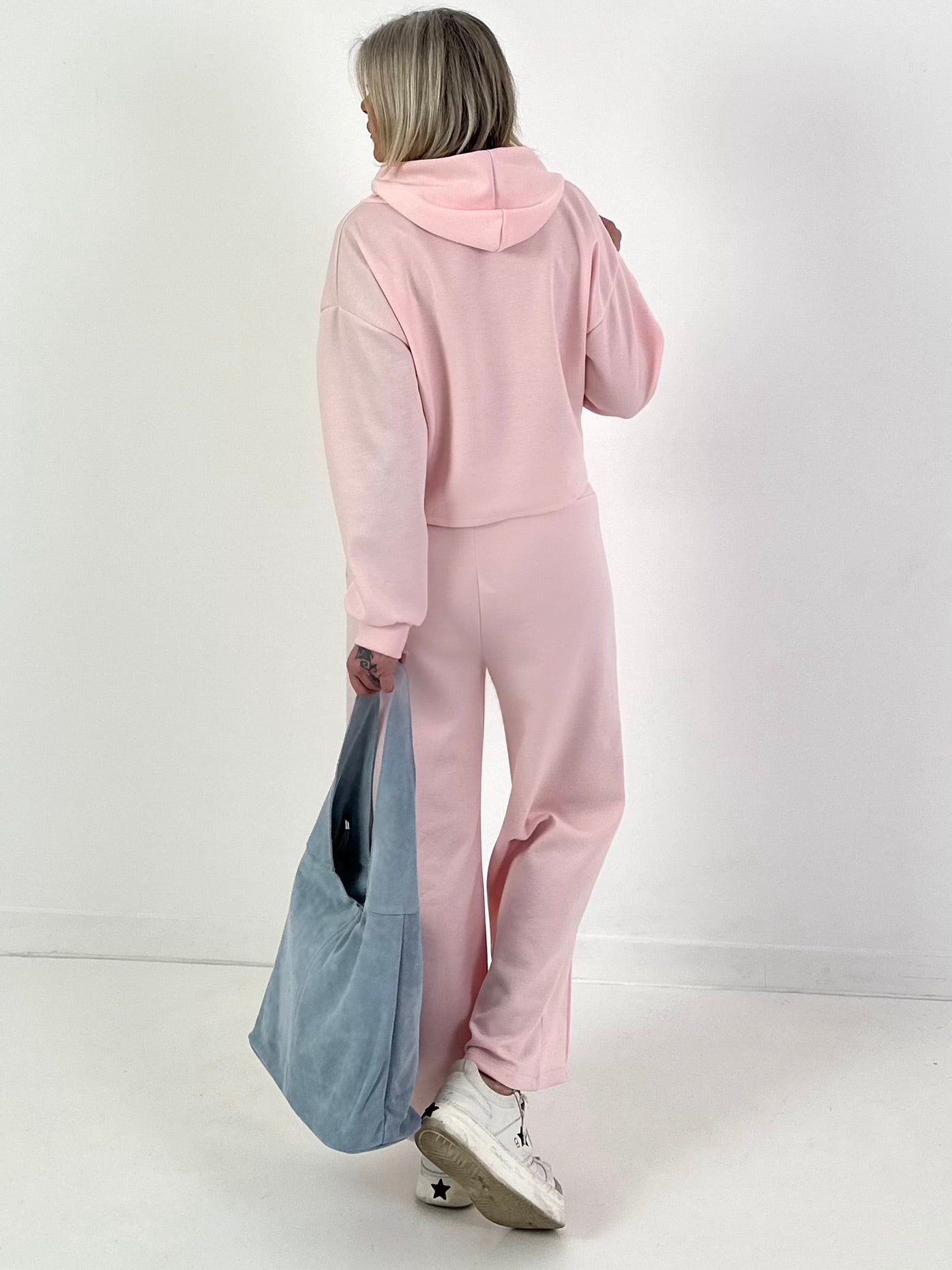 Zweiteiler mit Kapuze - rosa