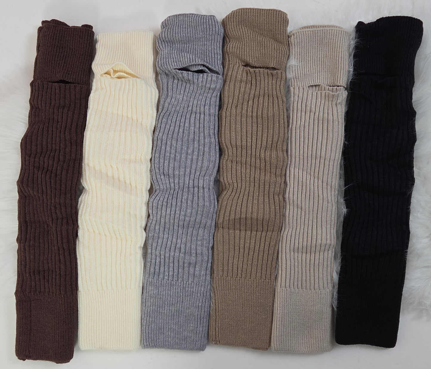 Knitted leg warmers, model "Cozy Steps" - 6 colors