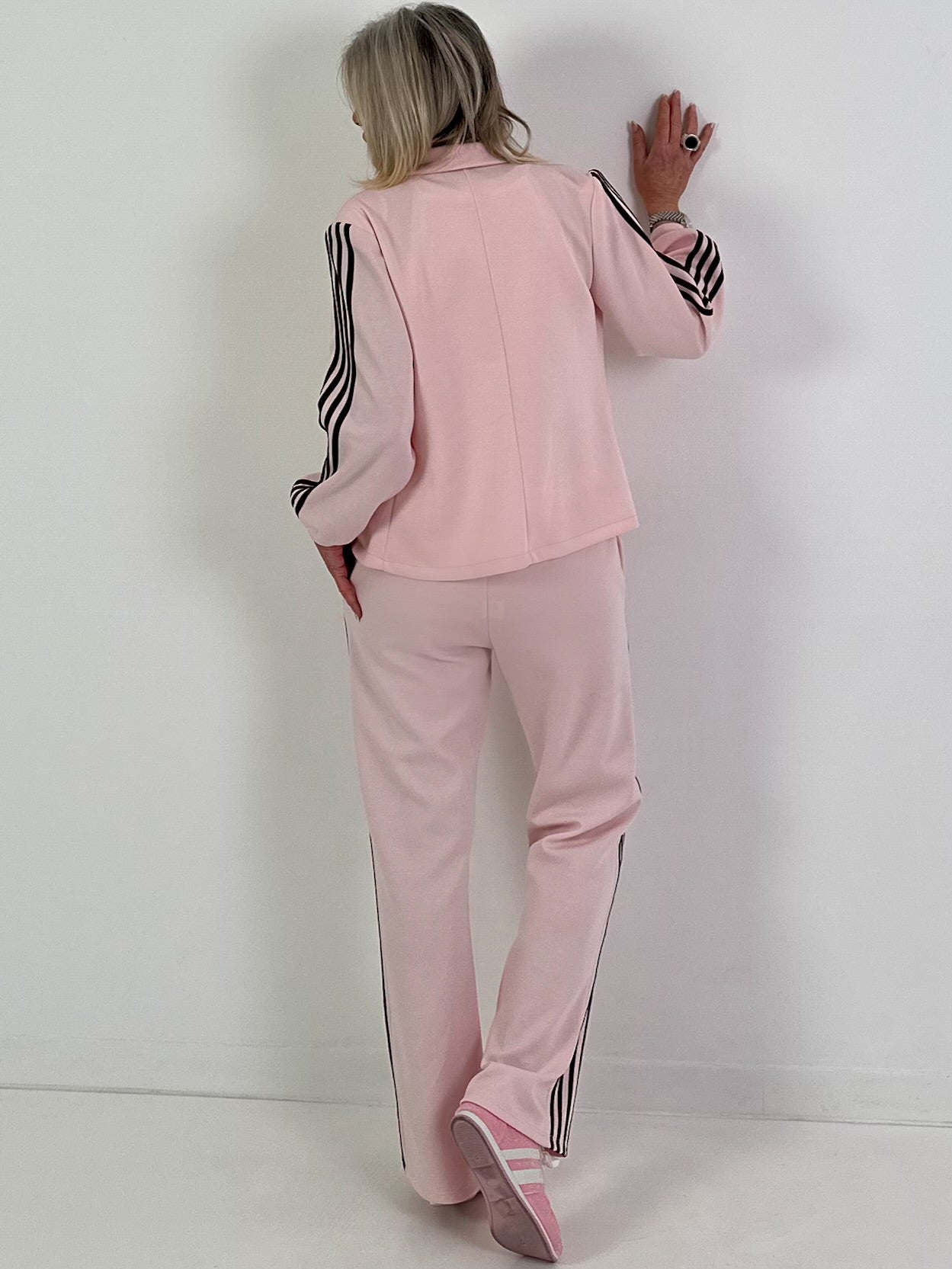 Blazer mit Streifendetails - rosa