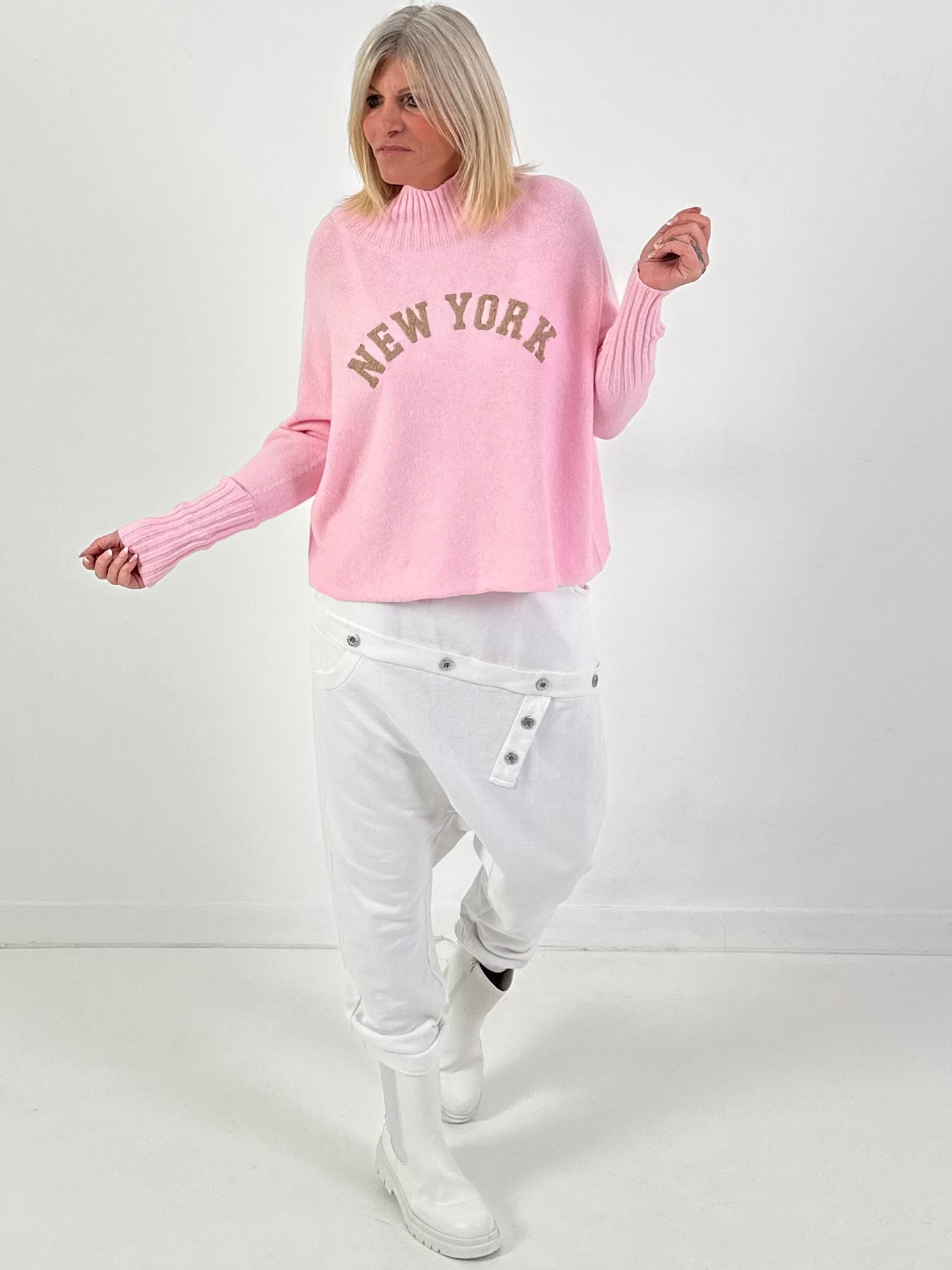 Pullover Modell "City Spirit" - rosa