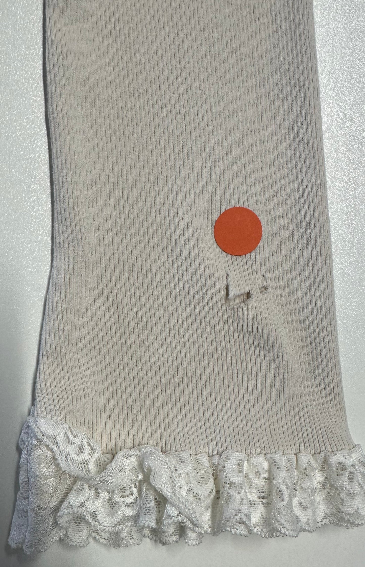 2. Wahl Shirt mit Spitzenrüsche - beige