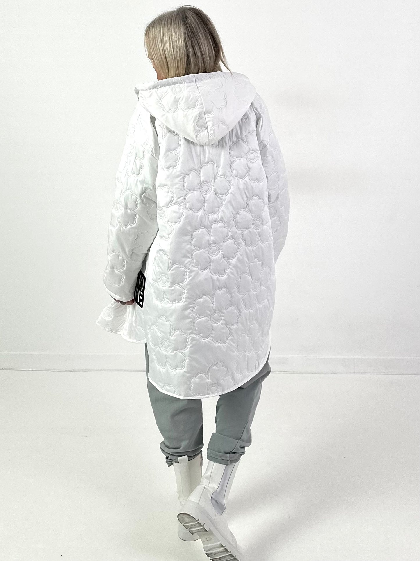 Mantel Modell "Flower Hope" - weiss