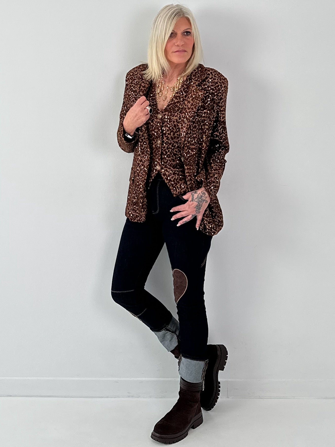 Jeans model "Style Heart" - dark denim