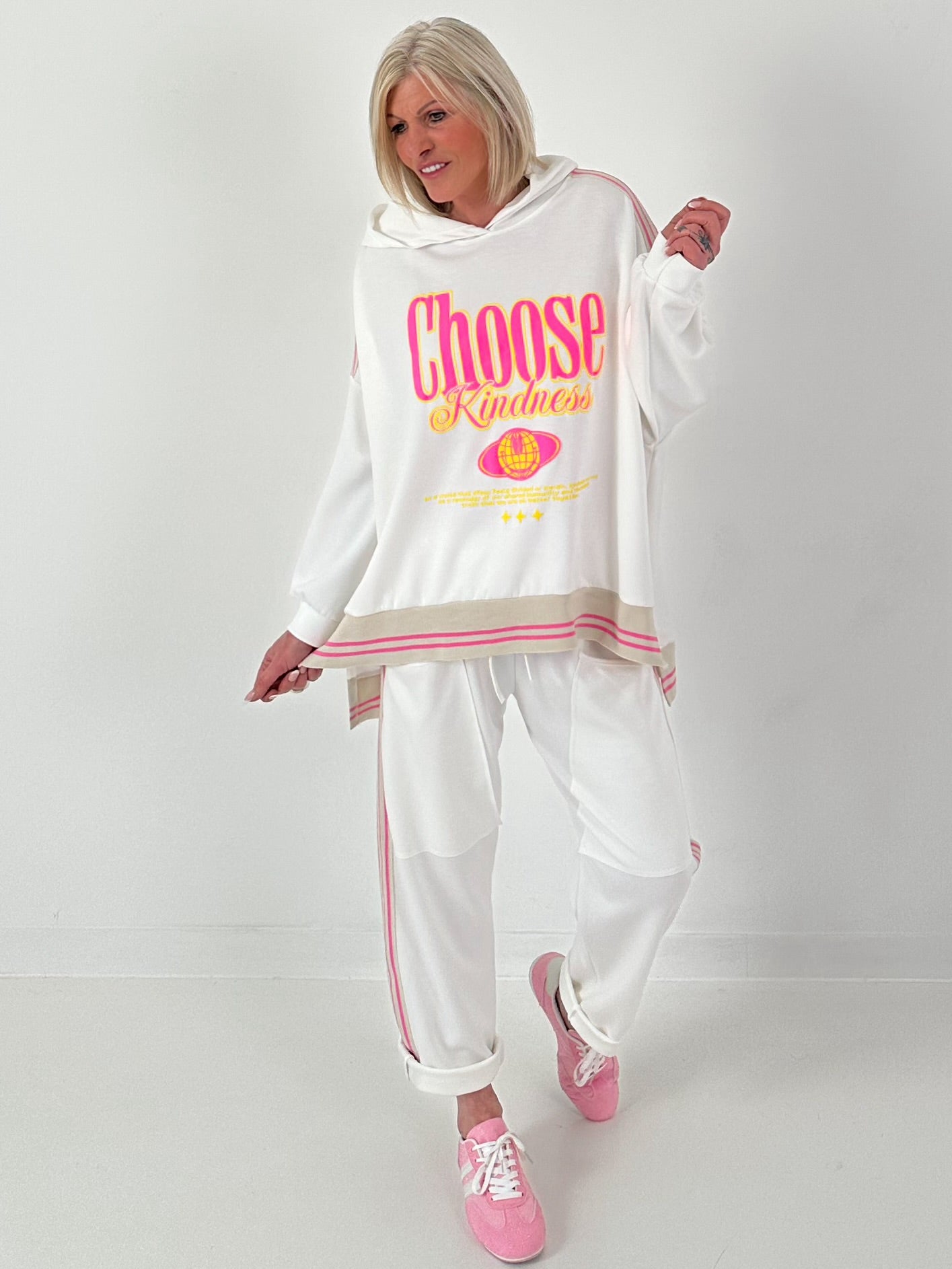 Oversized Hoodie Choose - weiss