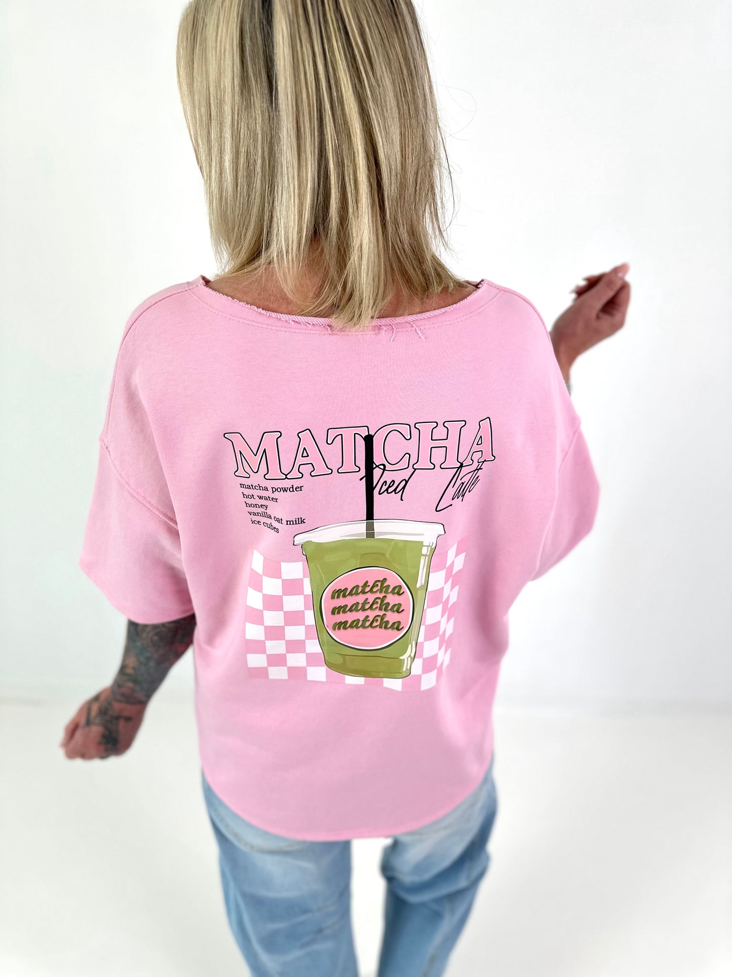 Sweatshirt Matcha - pink