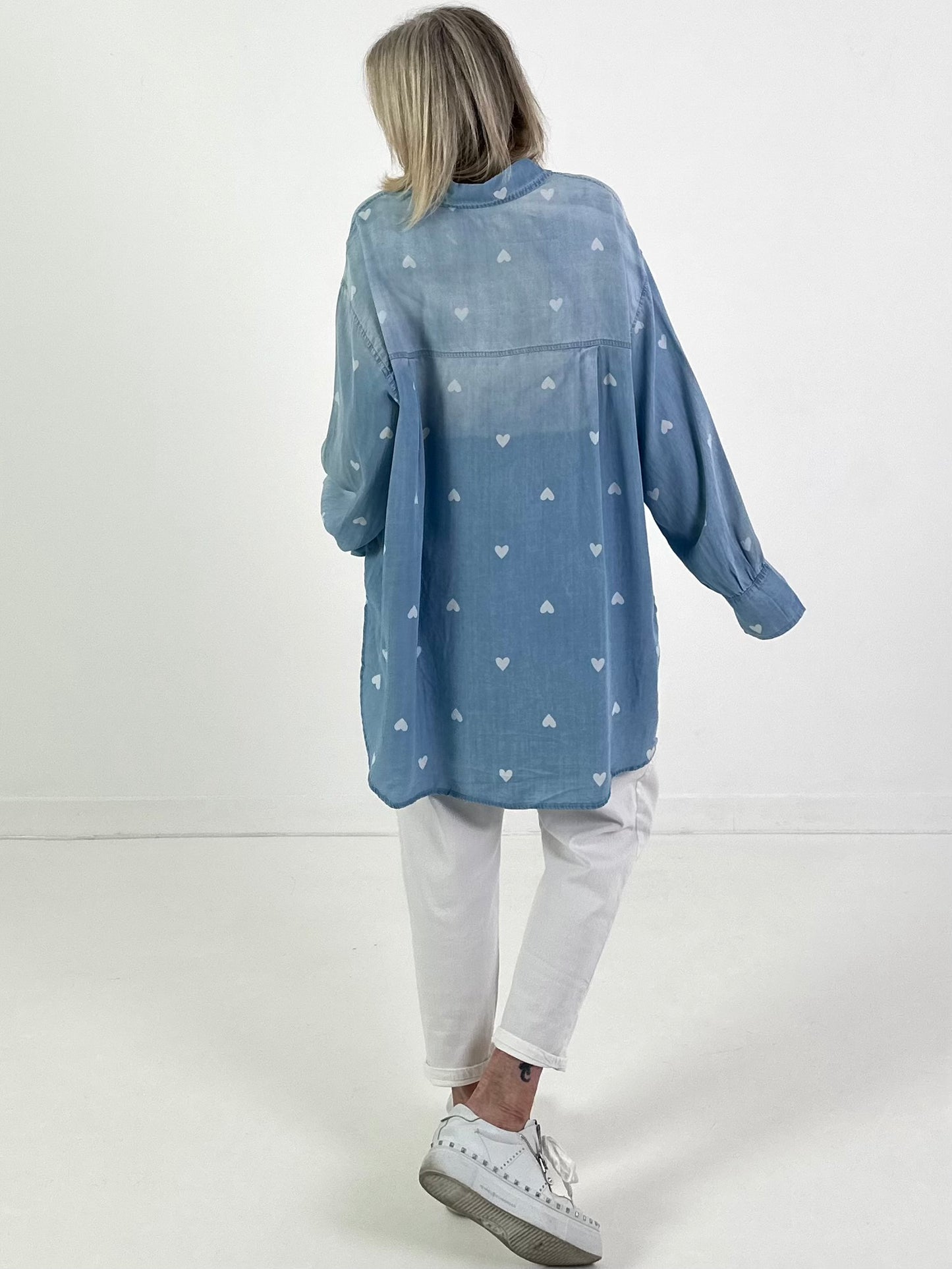 Jeanshemd Modell "Heartlight" - denim