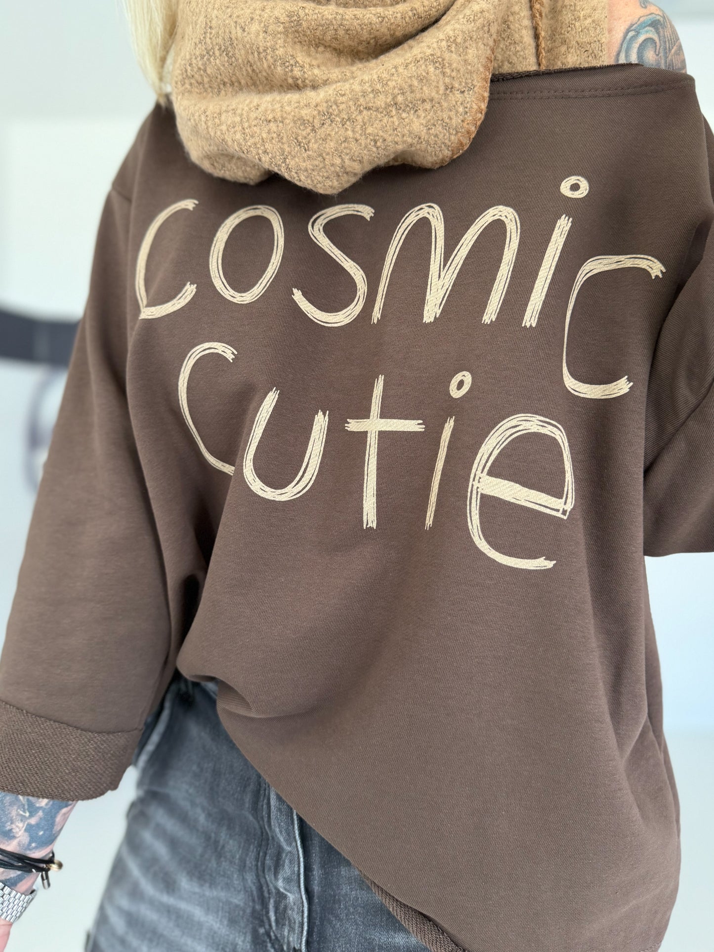Sweater Cosmic Cutie - mokka