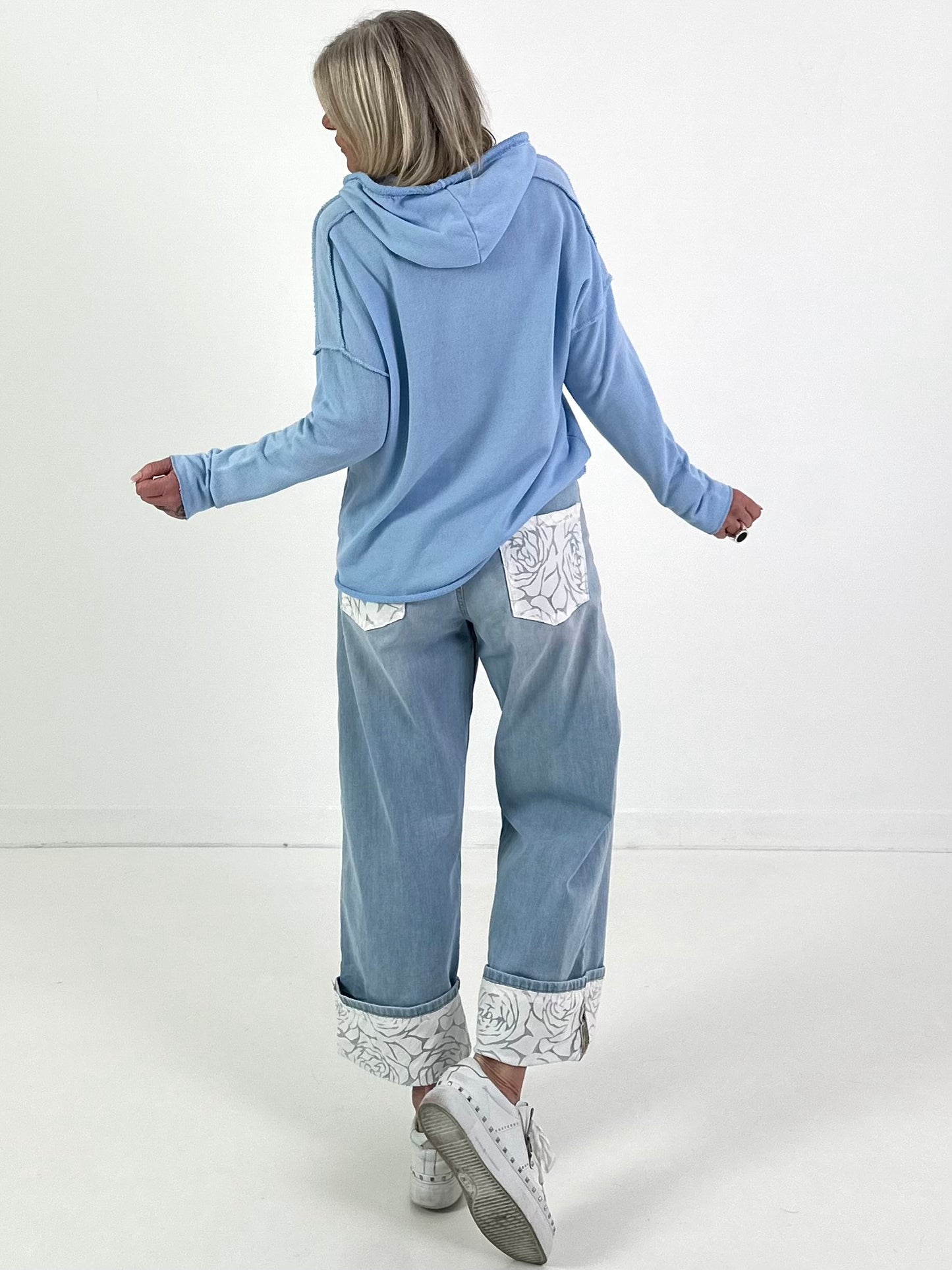 Hoodie Modell "Norderney" - hellblau