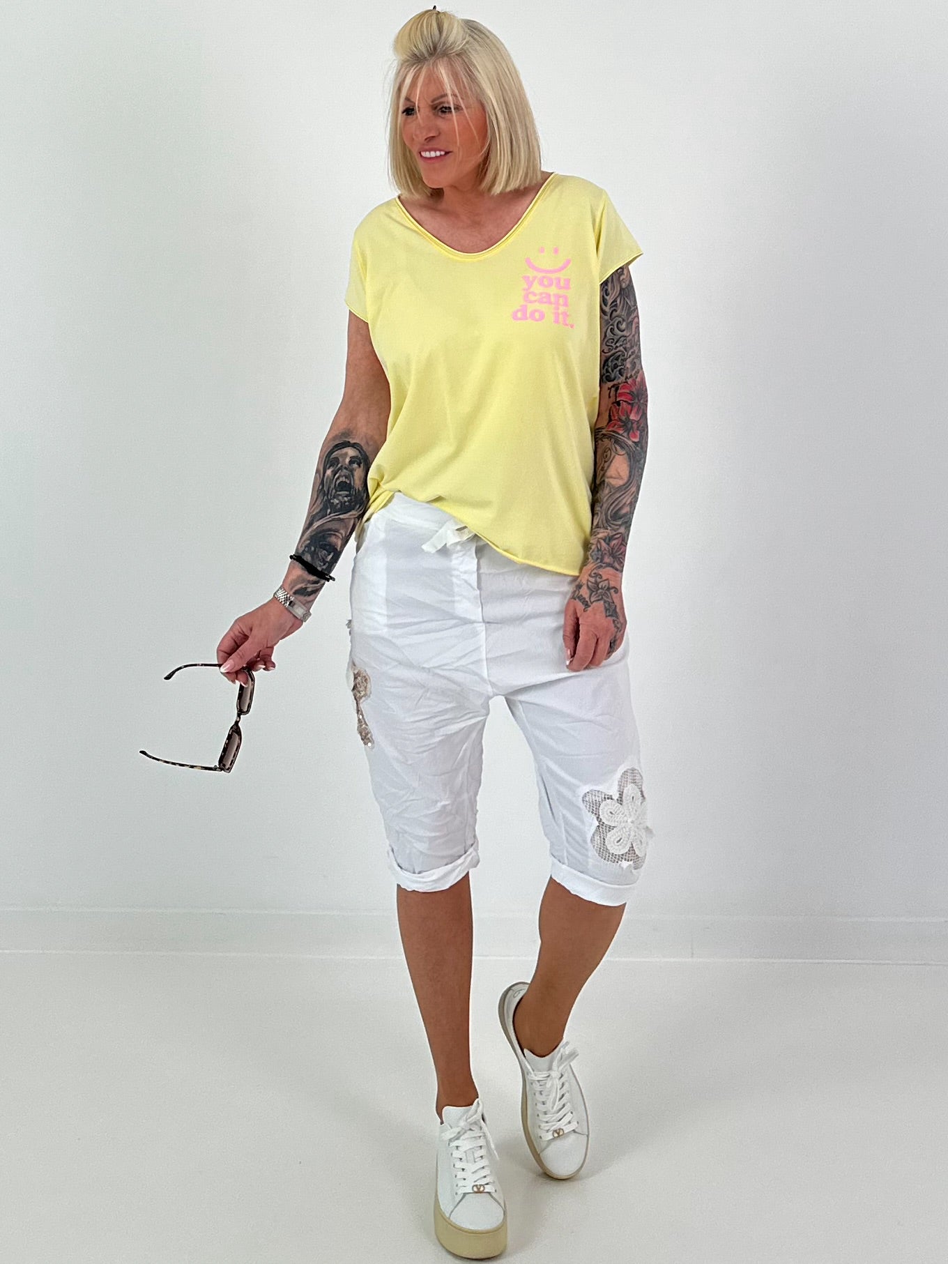 T-Shirt You Can - yellow