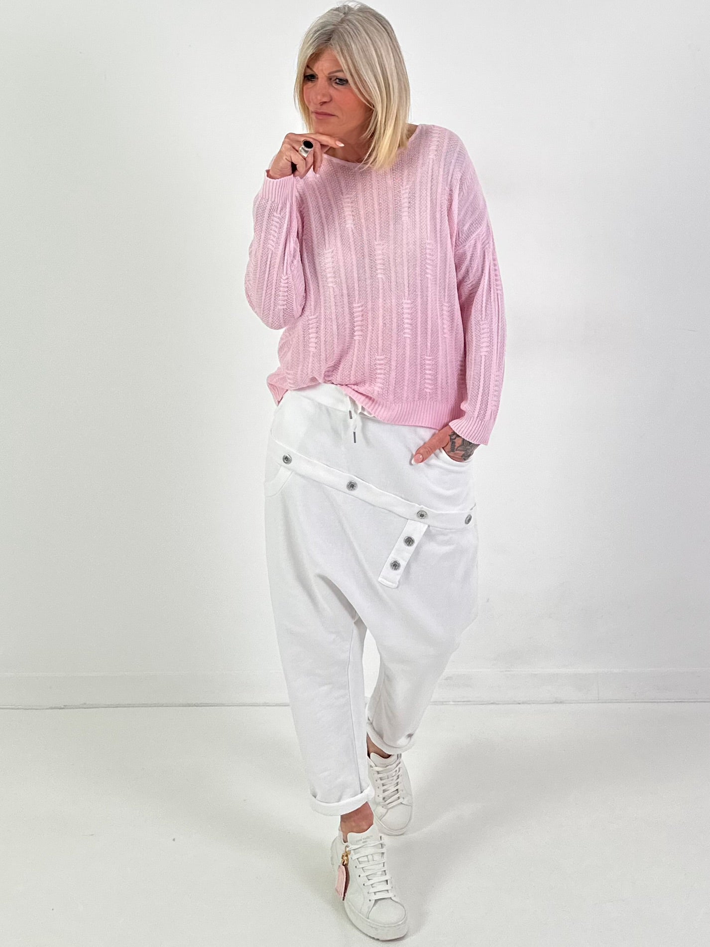 Strickpullover Modell "Soft Breeze" - rosa