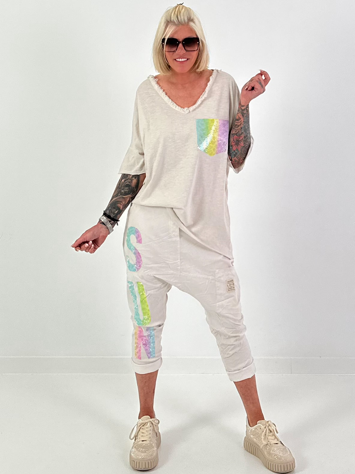 Baggy Trousers Sun - beige