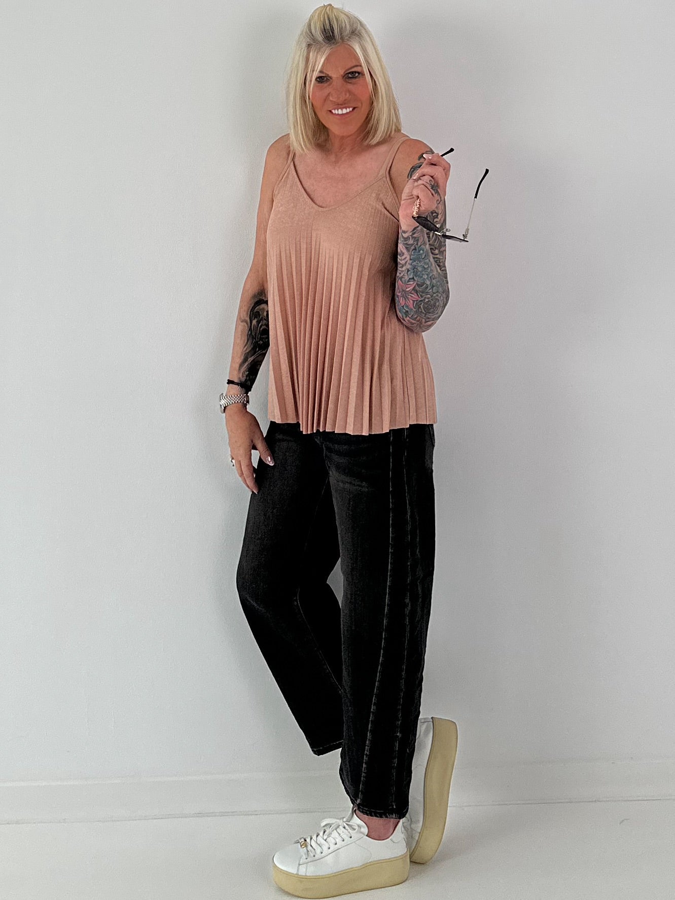 Ballon Jeans Hose - schwarz