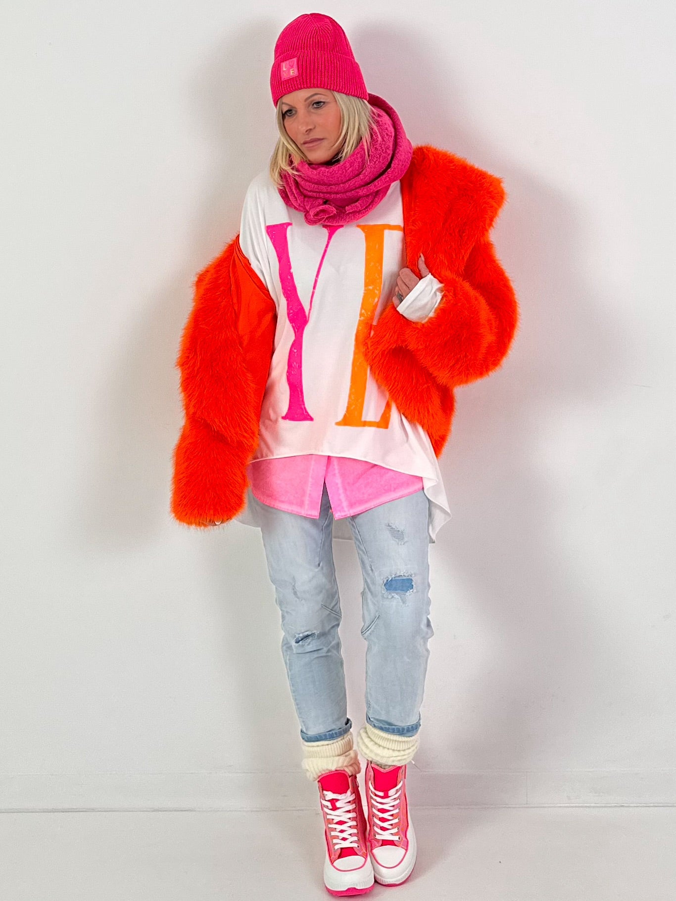 Felljacke Modell "Cloud 9" - orange