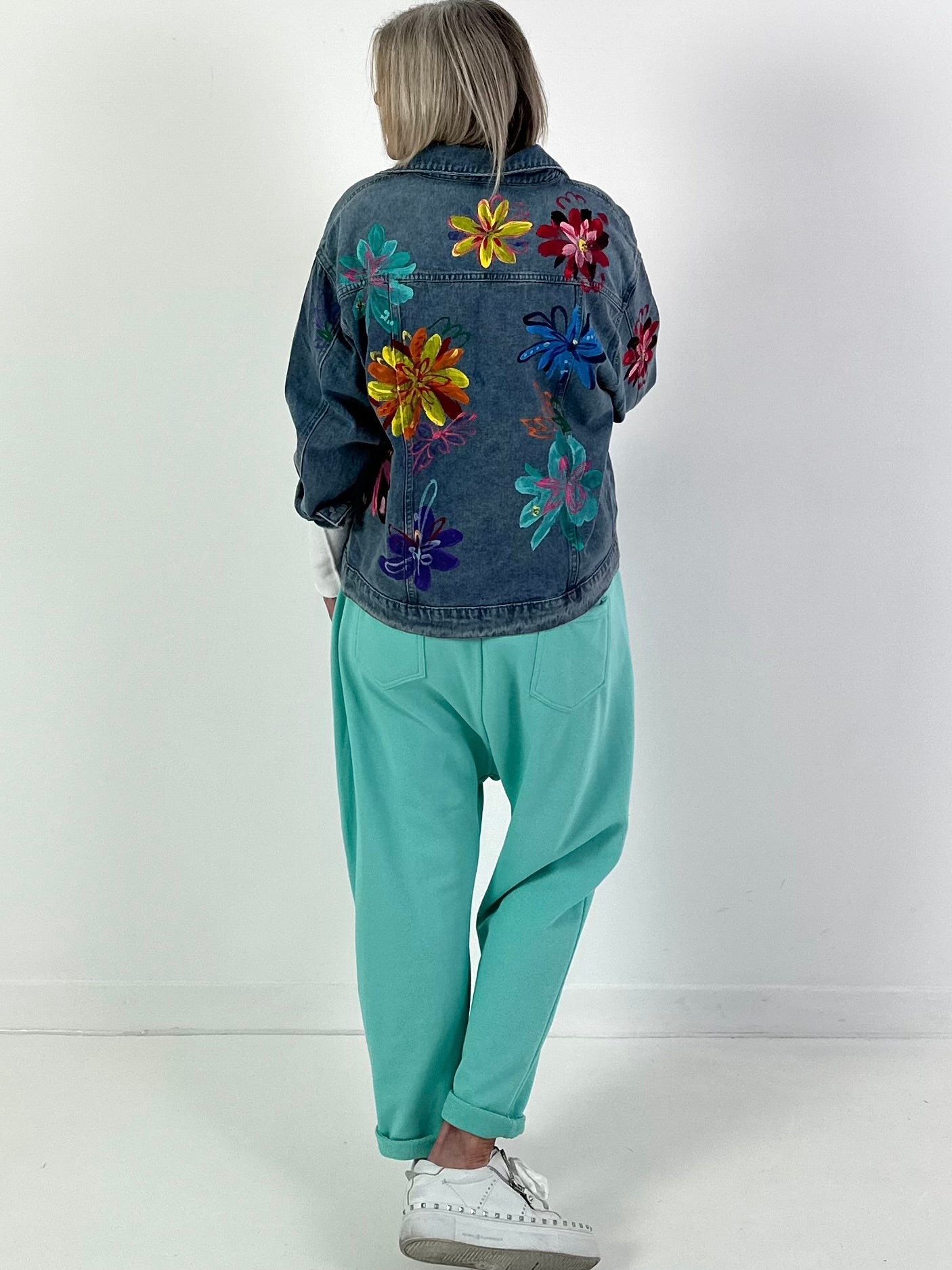 Spijkerjas, model "Bloom Riot" - denim