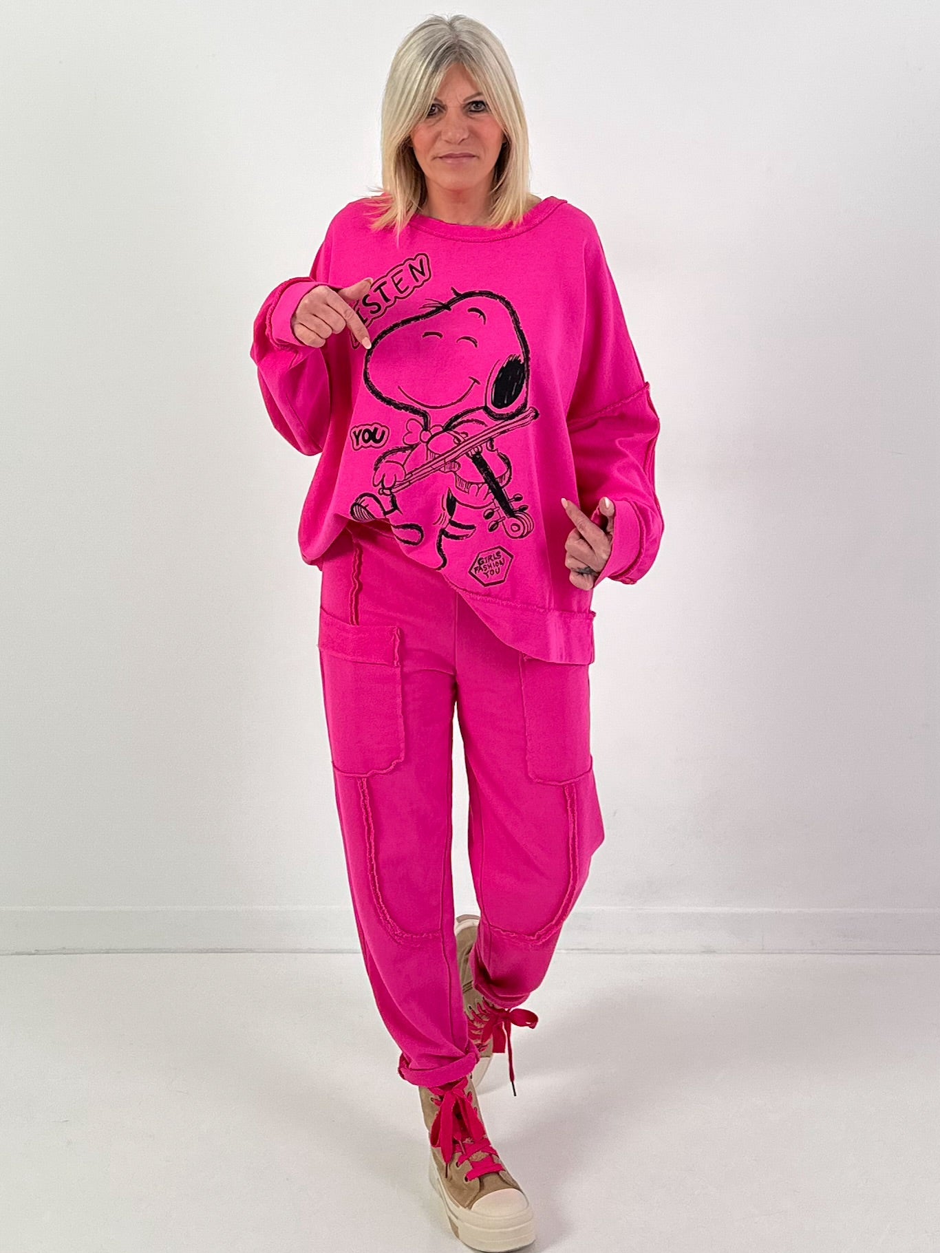 Hose Modell "Urban Pocket Flair" - pink