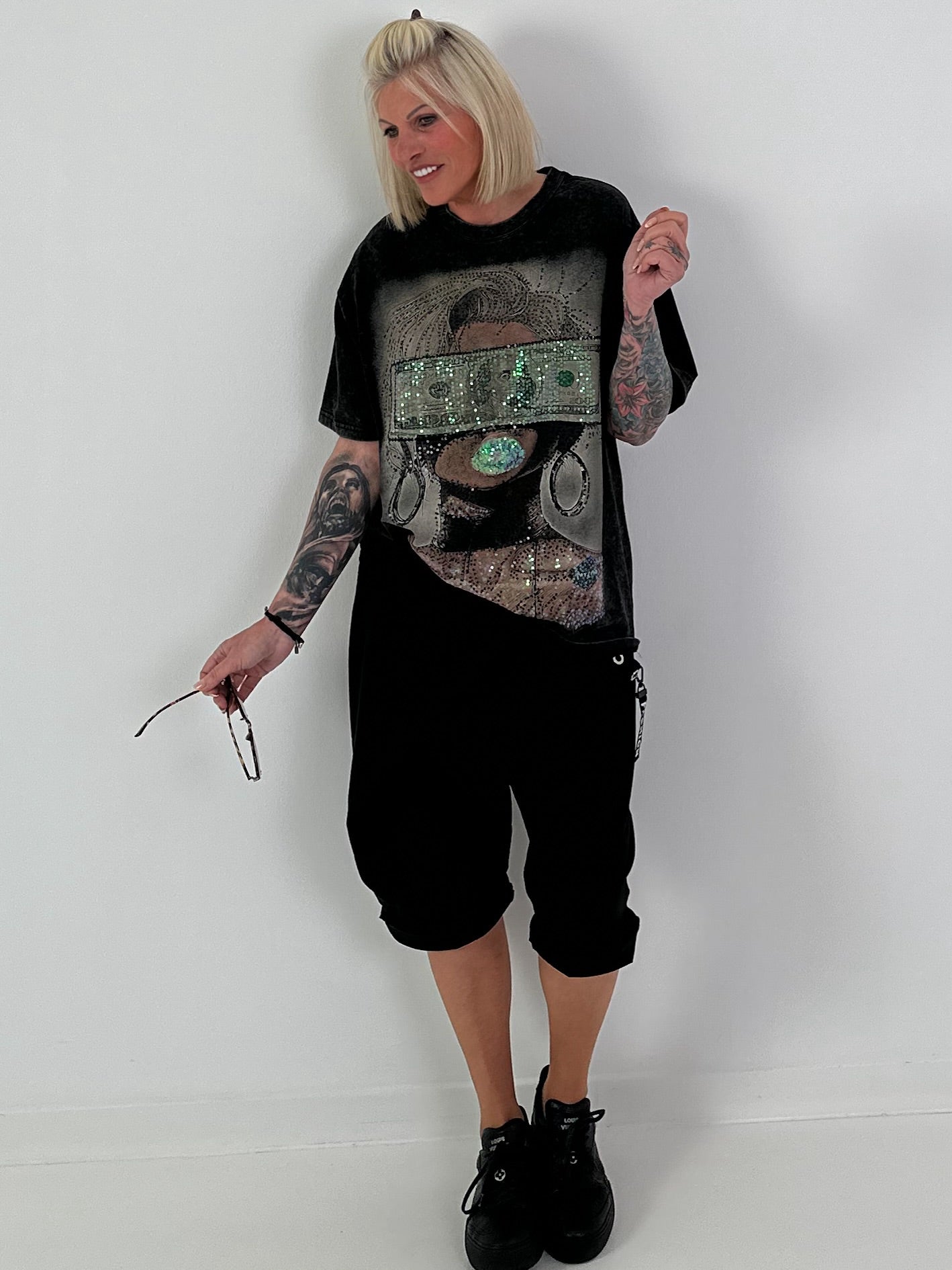 T-Shirt Dollar - black