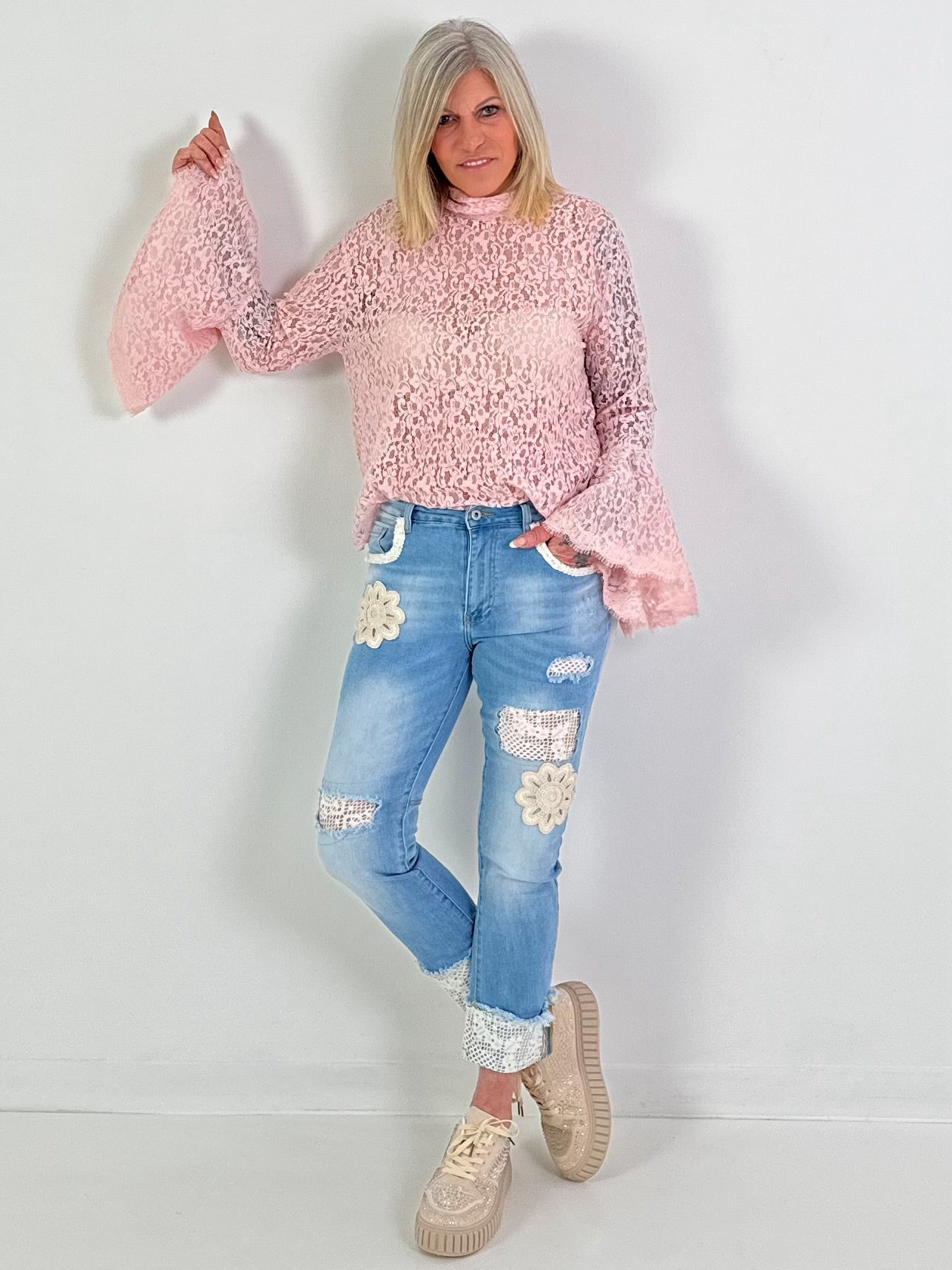 Spitzentunika Modell "Graceful Spirit" - rosa