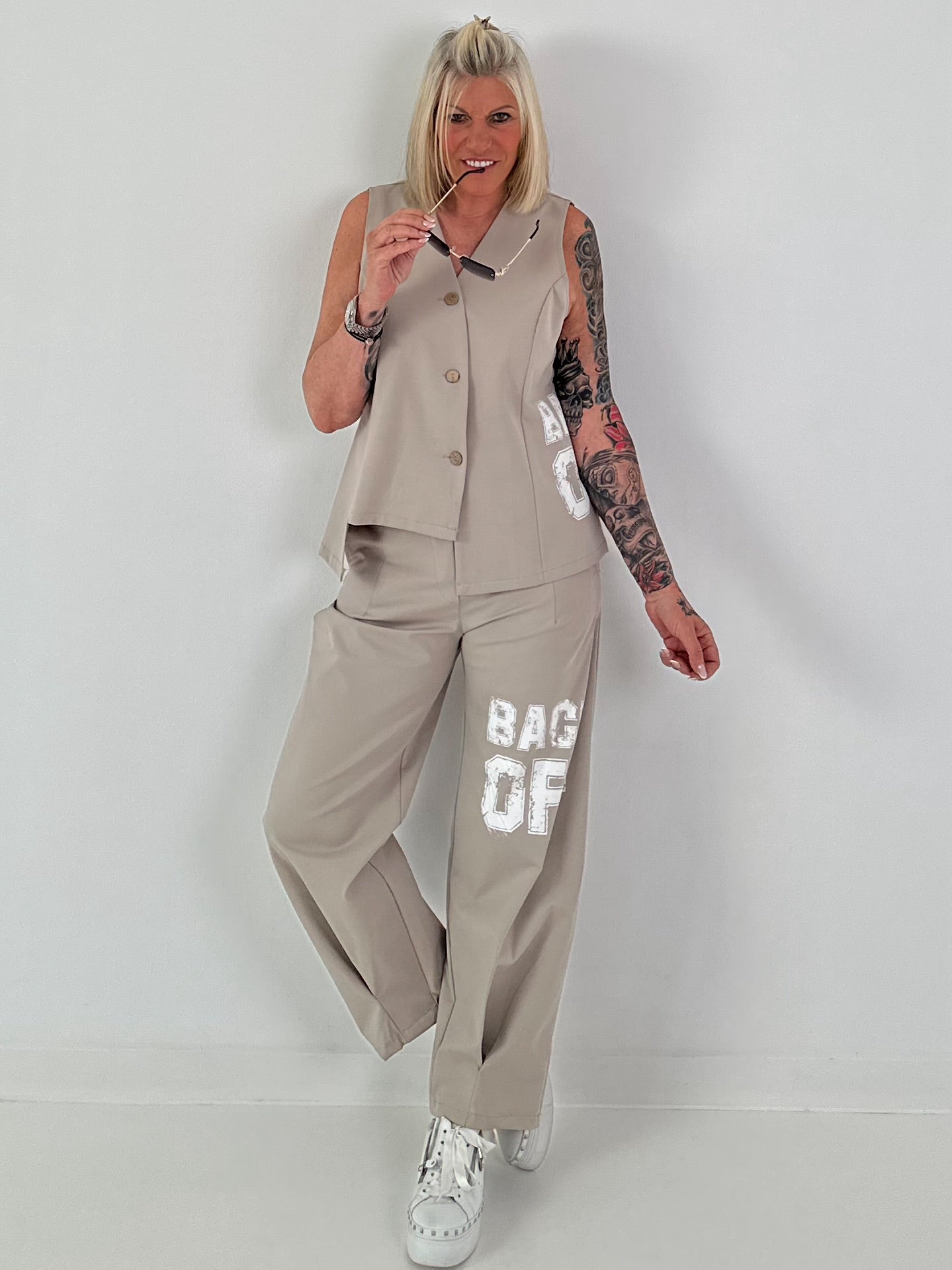 Hose BACK OFF - taupe