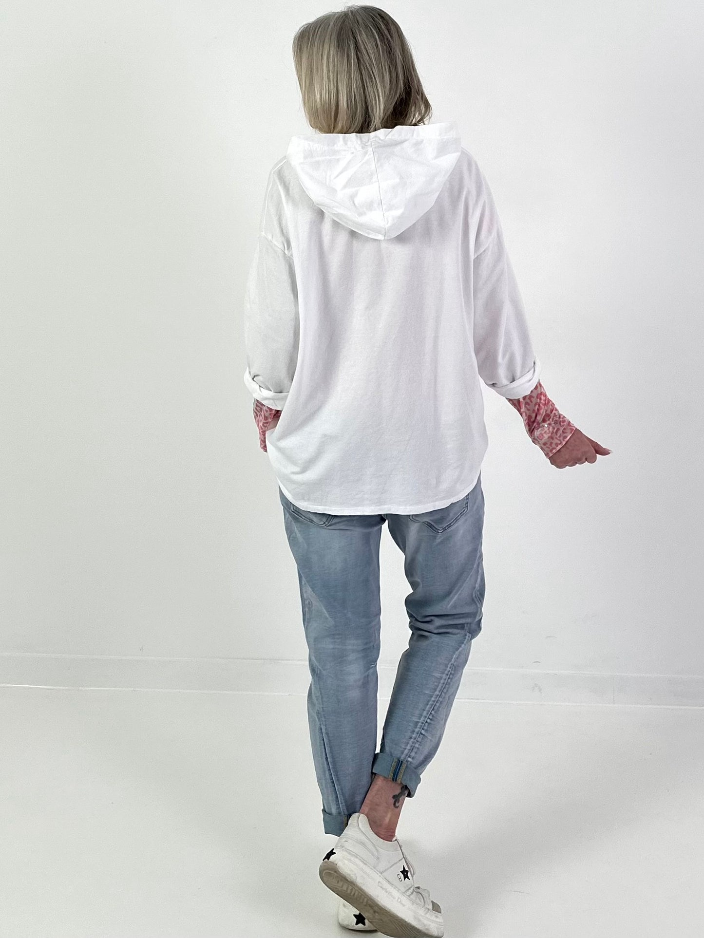 Hoodie I LOVE ME - weiss