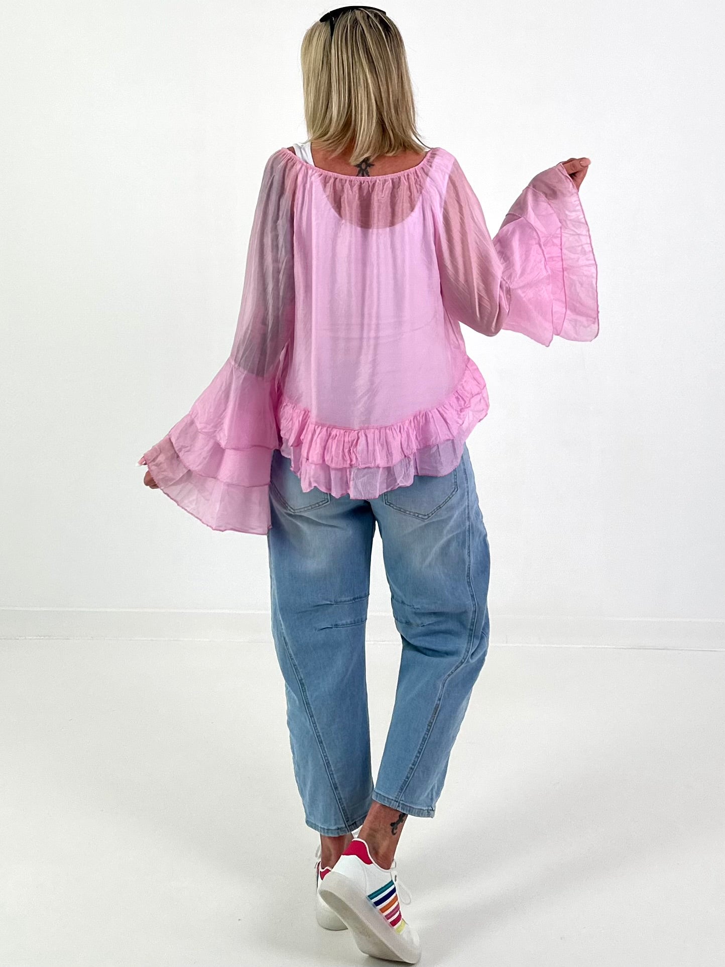 Light Tunic with Ruffles - Pink