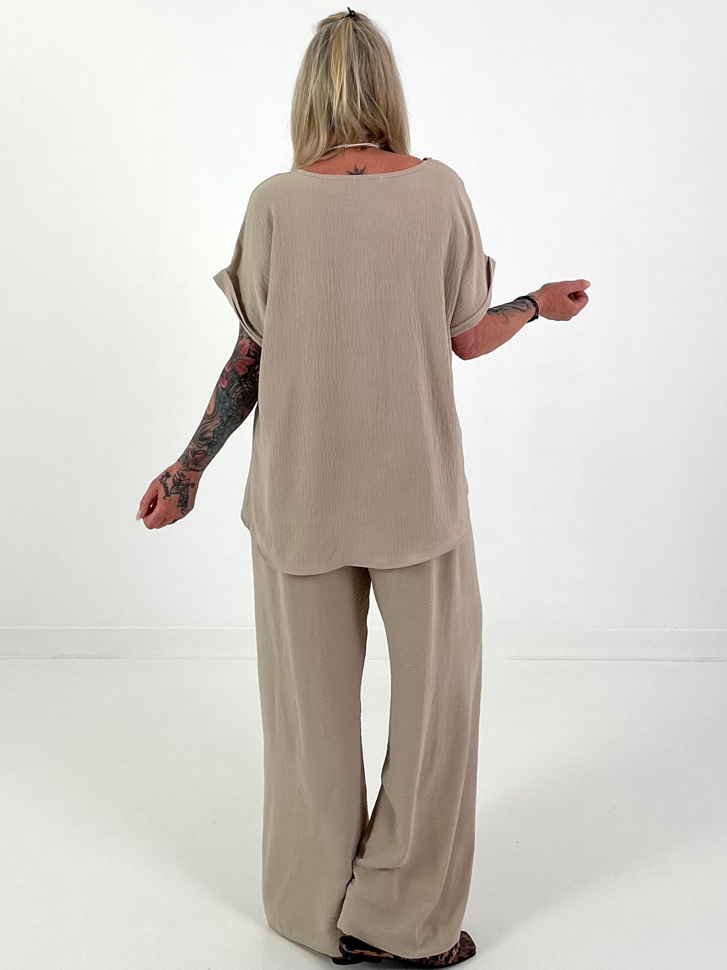 Light two-piece set - beige