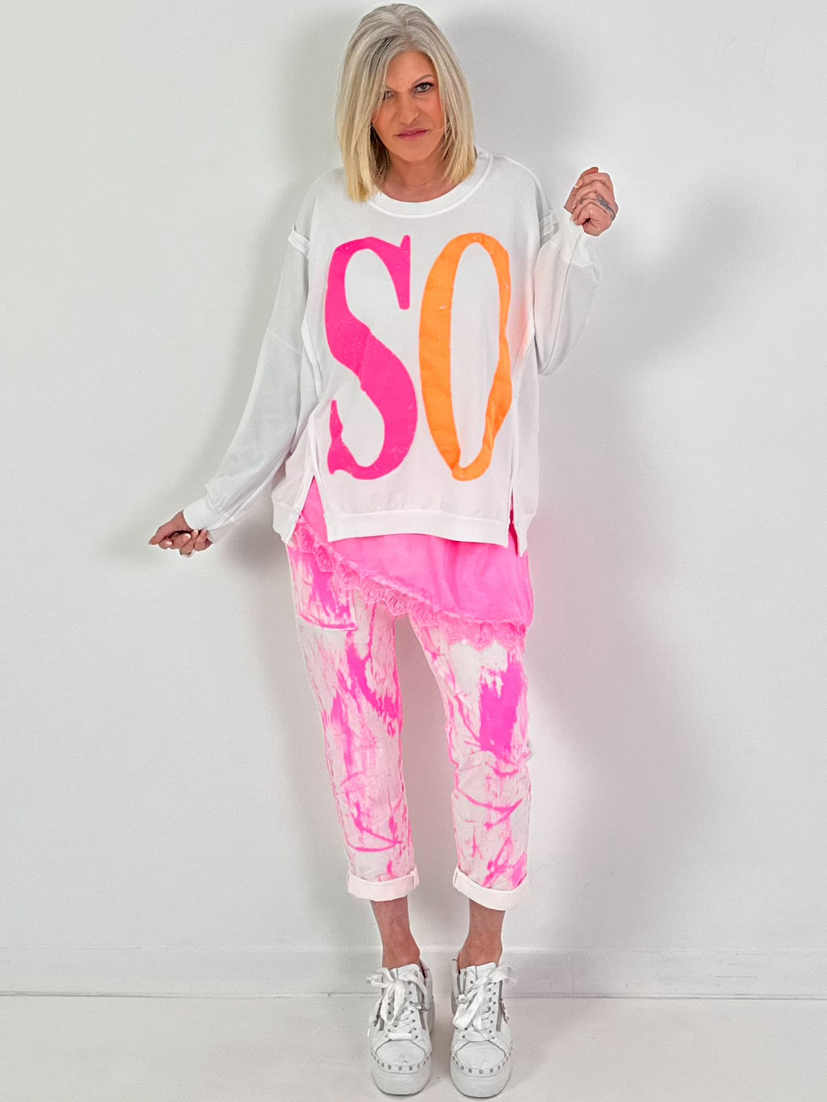 Asymmetrischer Schummler in Satin-Optik - 10 Farben