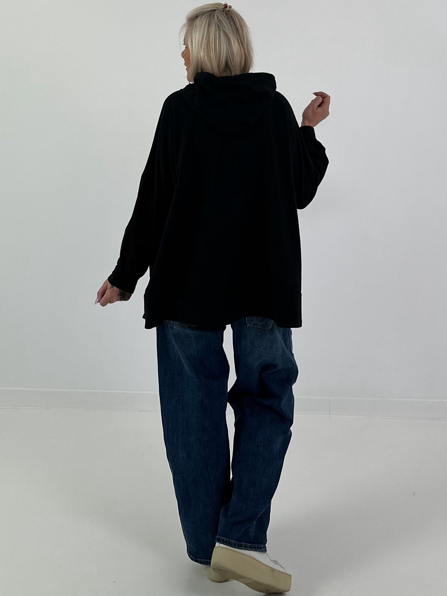 Oversized Hoodie Awesome - Black