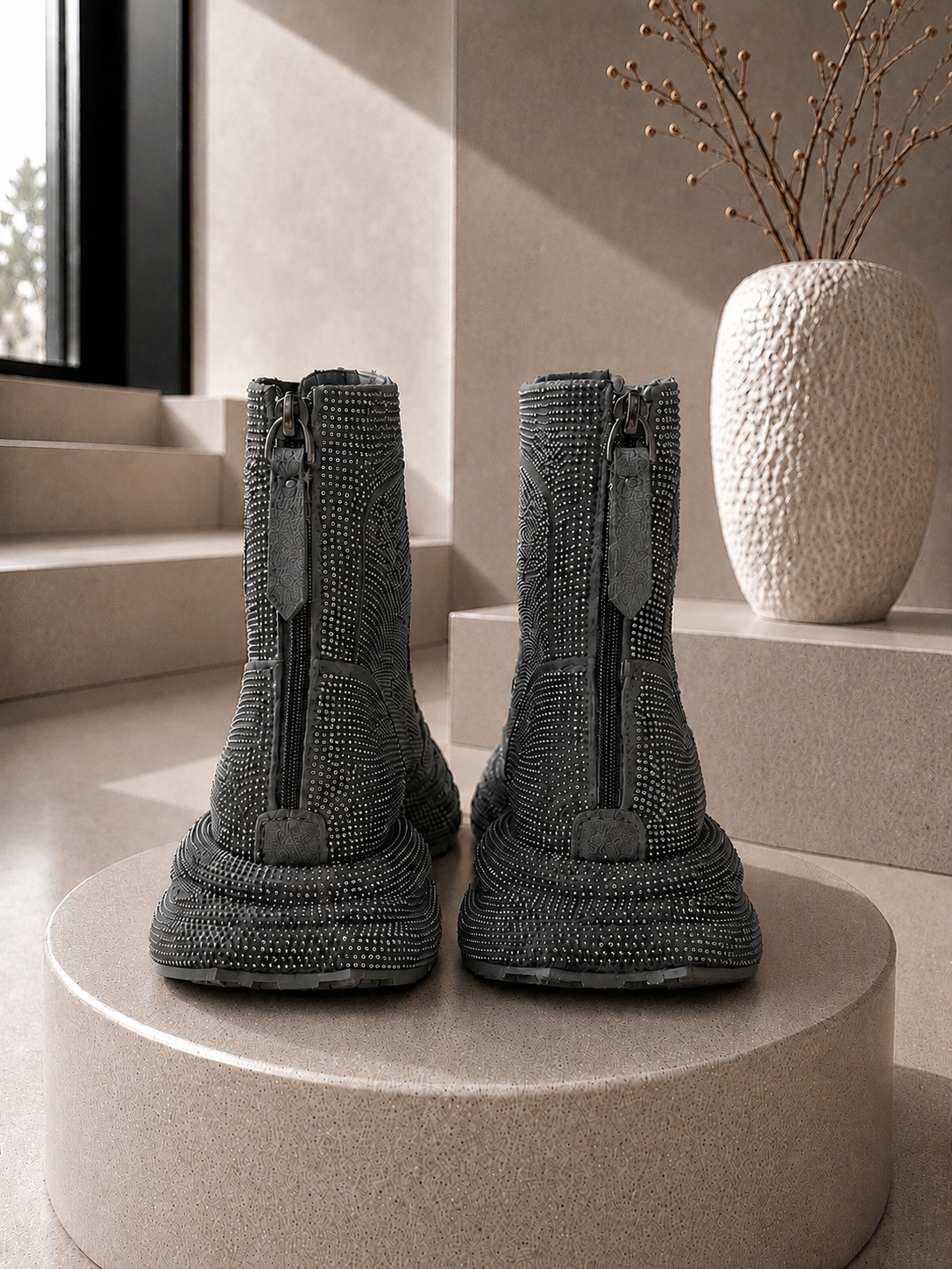 Bootie sparkle allover - grey