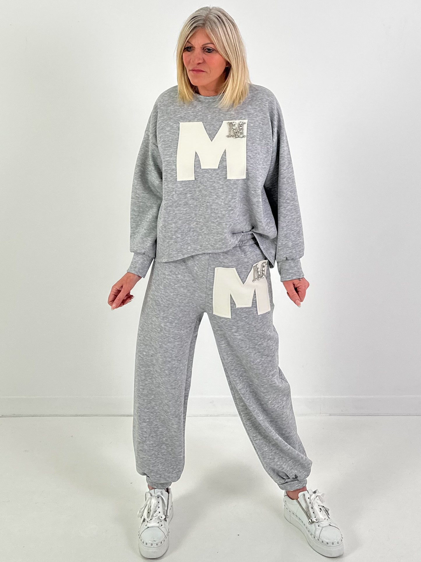 Sweatshirt model "Edition M" - gray