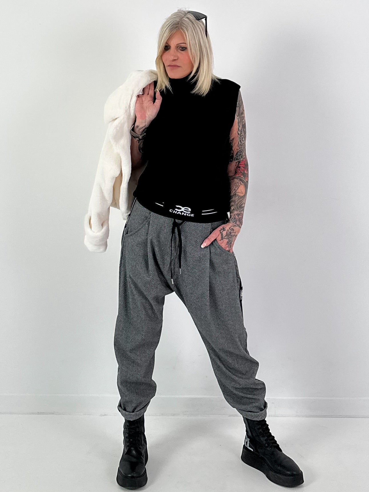 Bontjas model "Chic&Charm" - wit