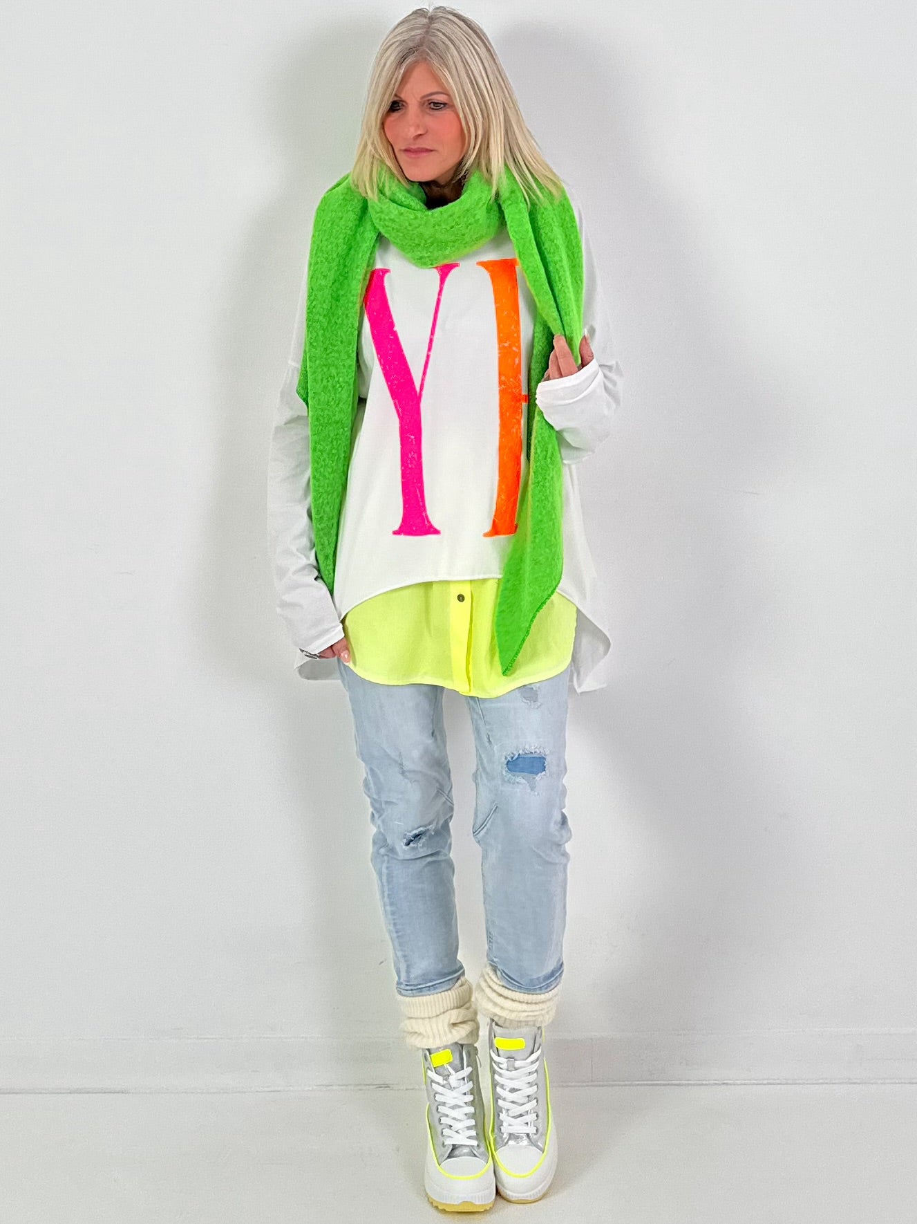 Scarf model "Soft Snug" - green