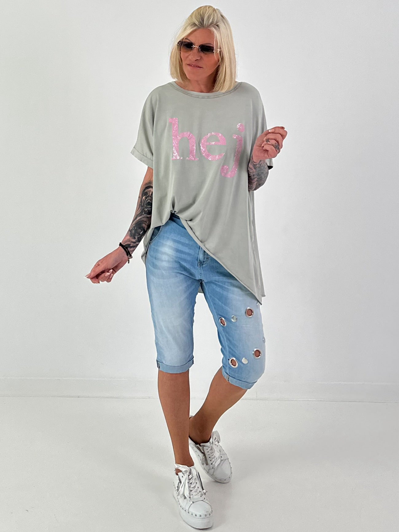 T-Shirt Hej - khaki