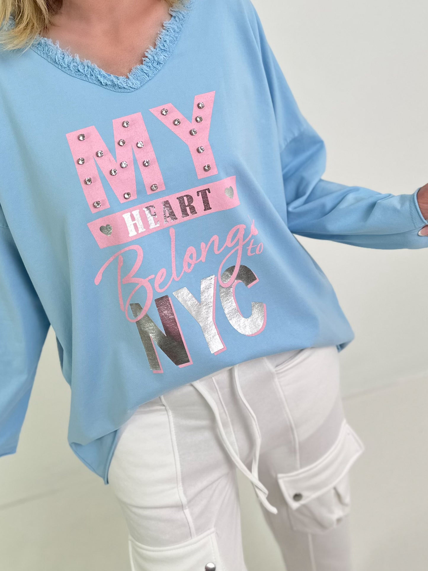Sweater My Heart - hellblau