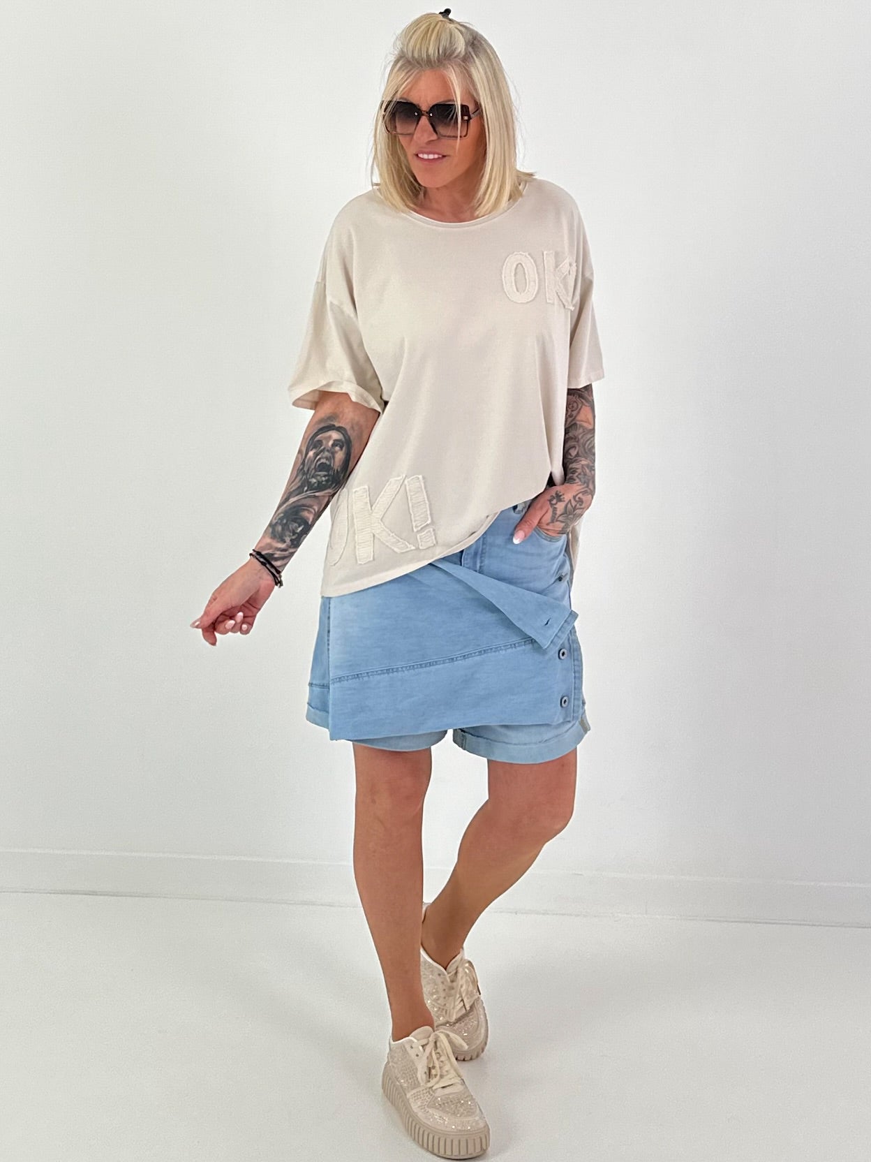 T-Shirt OK! - beige