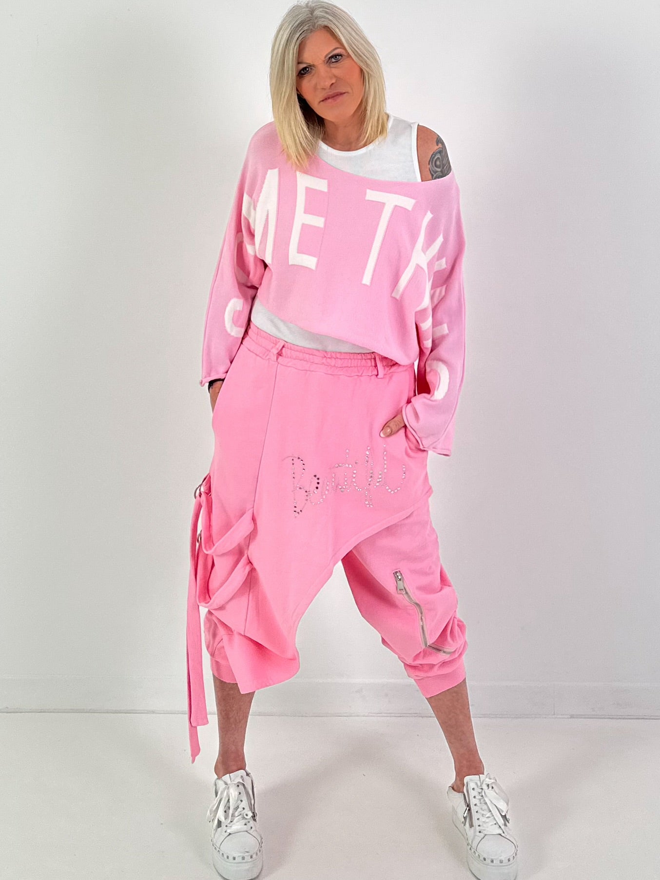 Baggy Hose Modell "Beautiful Glow" - rosa