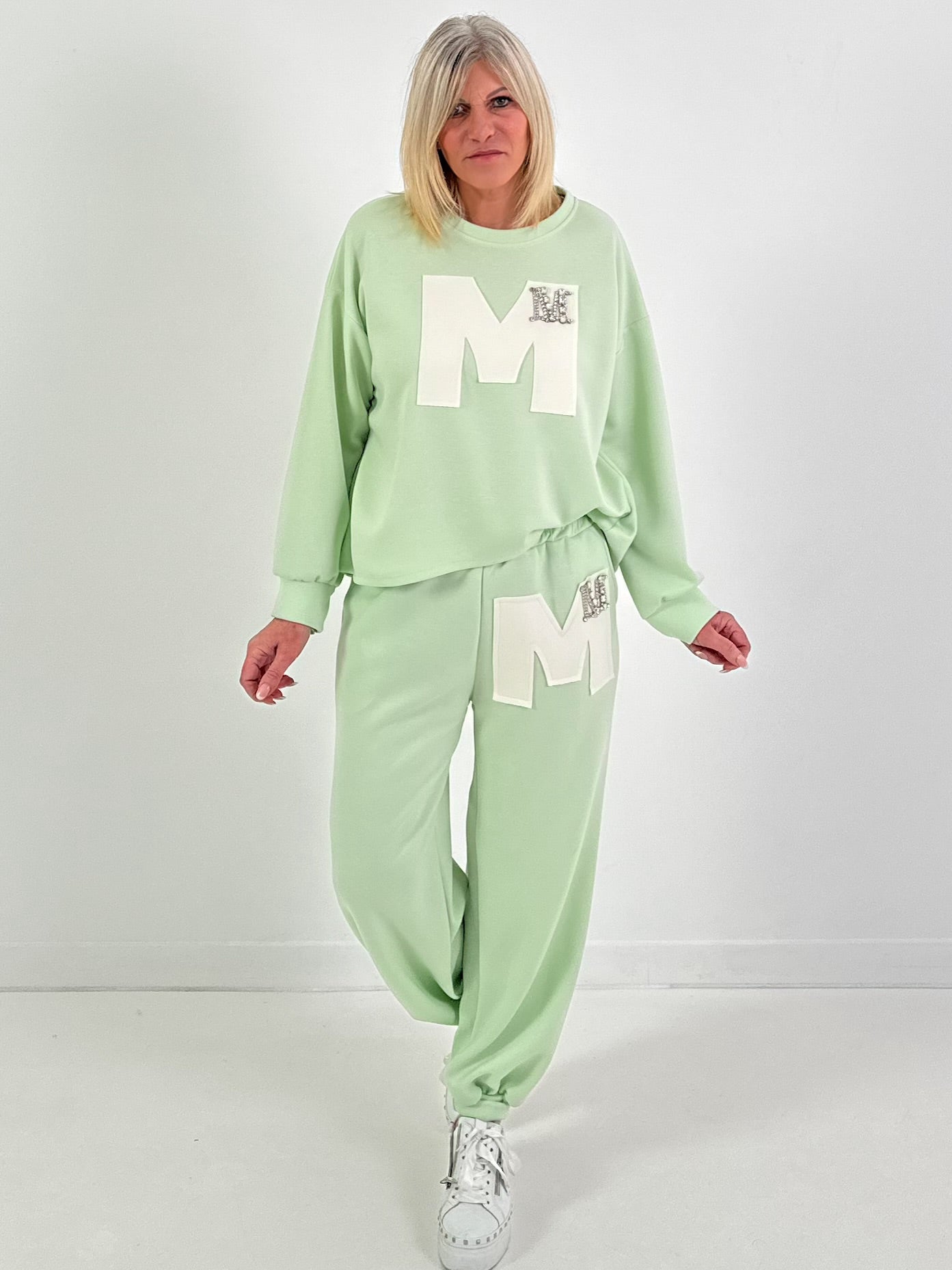 Sweatshirt model "Edition M" - lime green