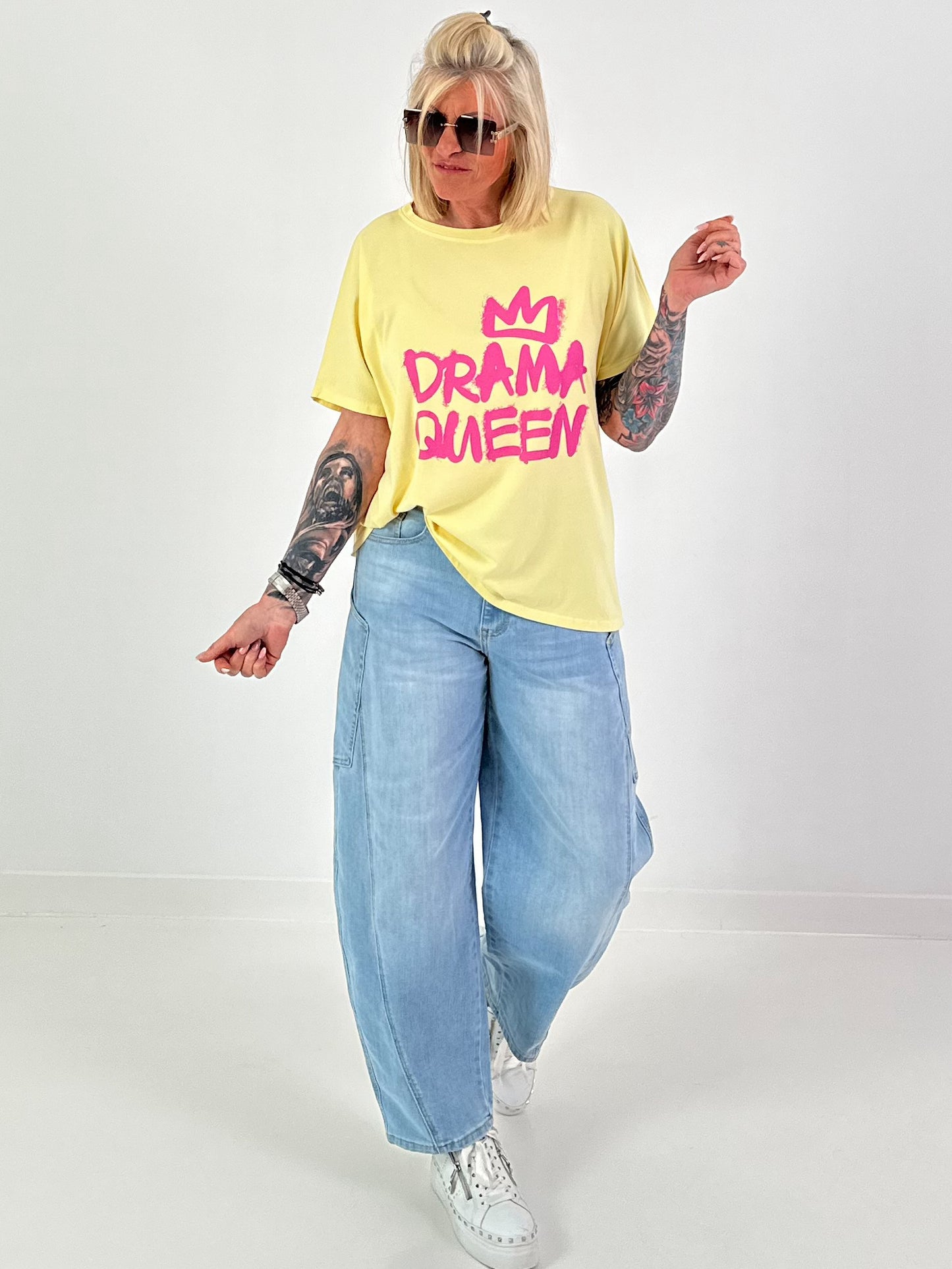 T-Shirt Drama Queen - yellow