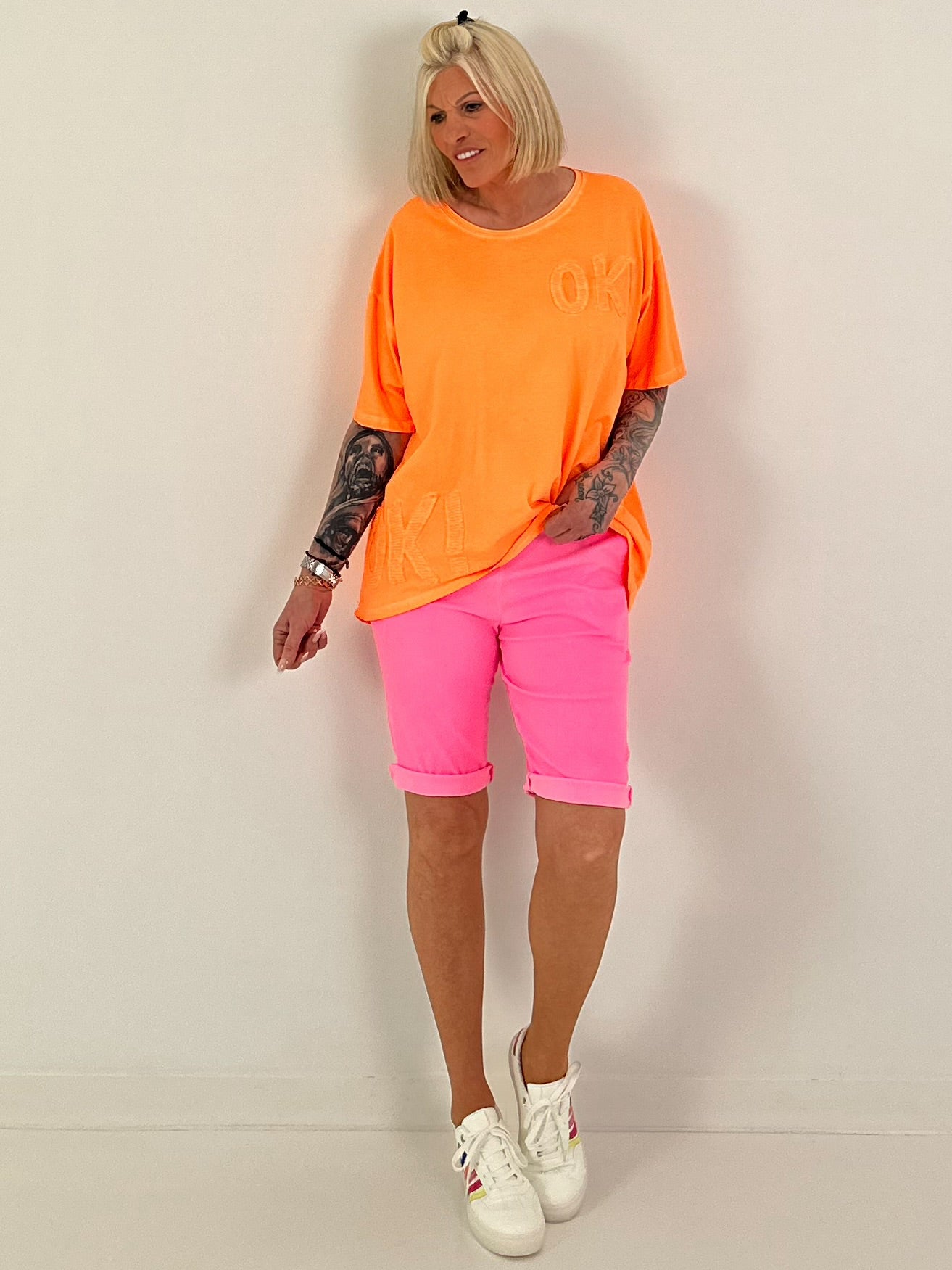 T-Shirt OK! - neon orange
