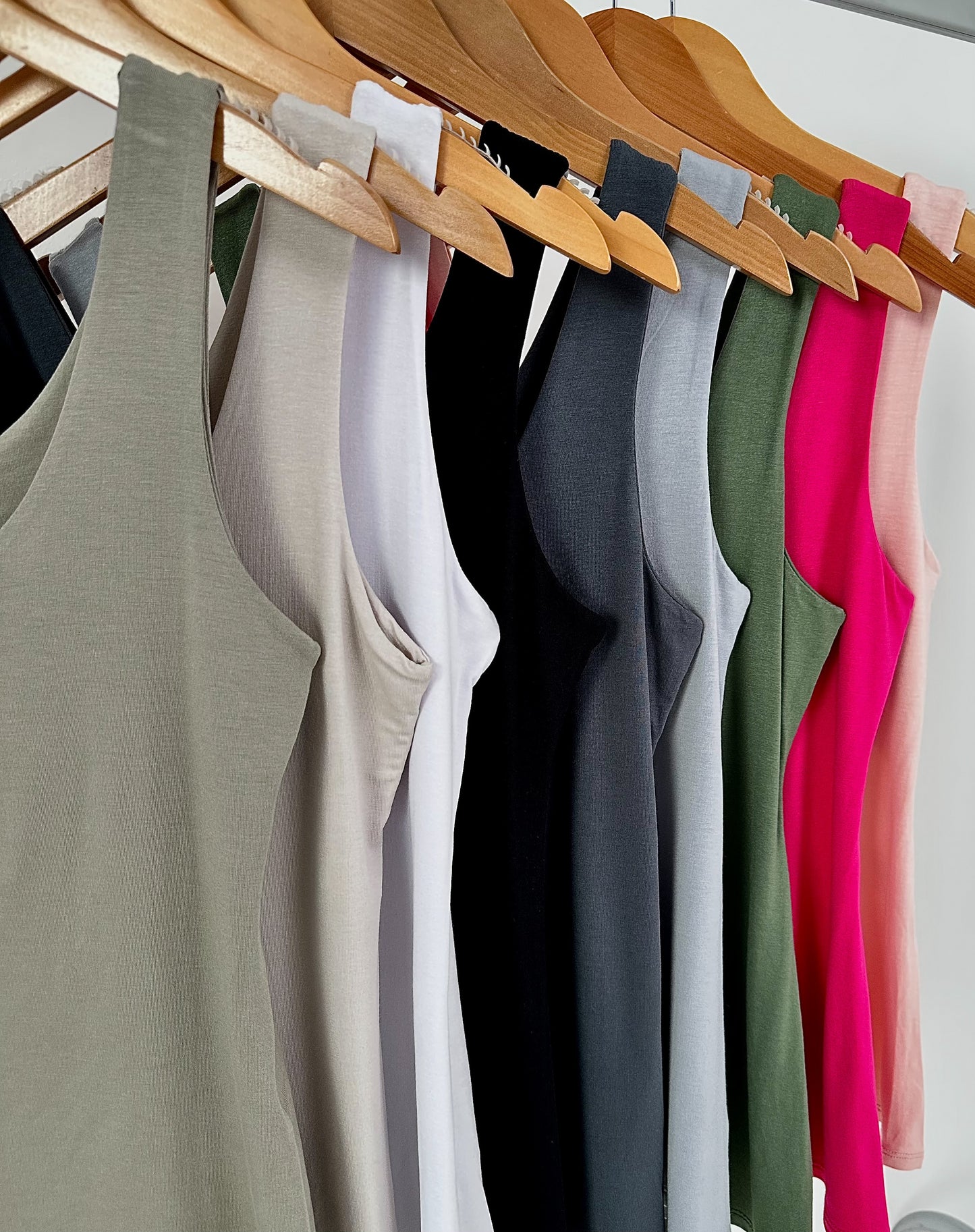 Lined Basic Top - 9 Colors