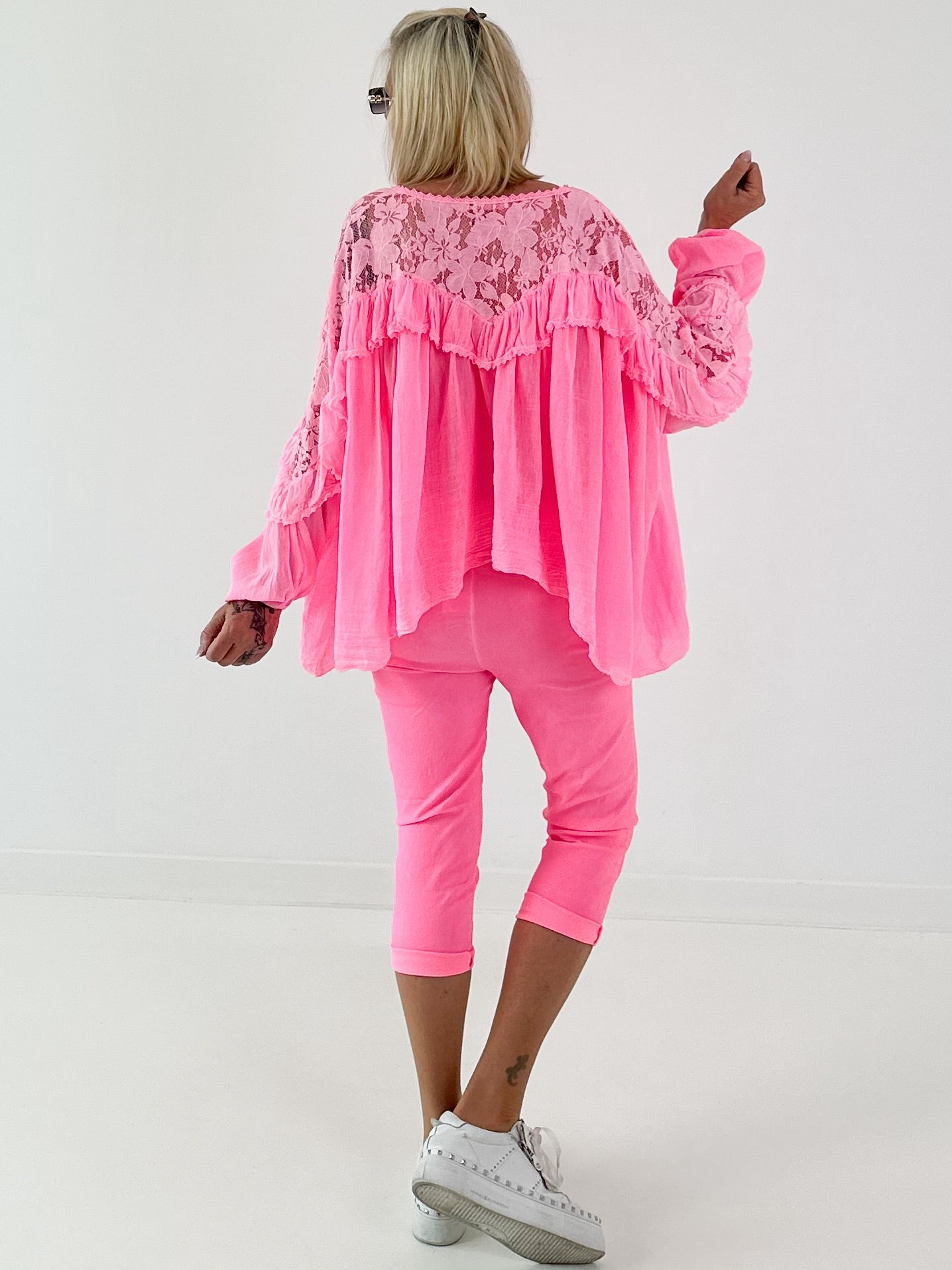 Baby-Doll Tunika - neonpink