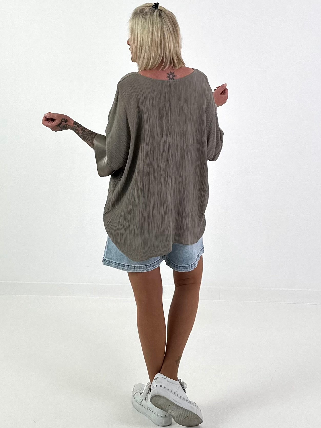 Structured shirt - taupe