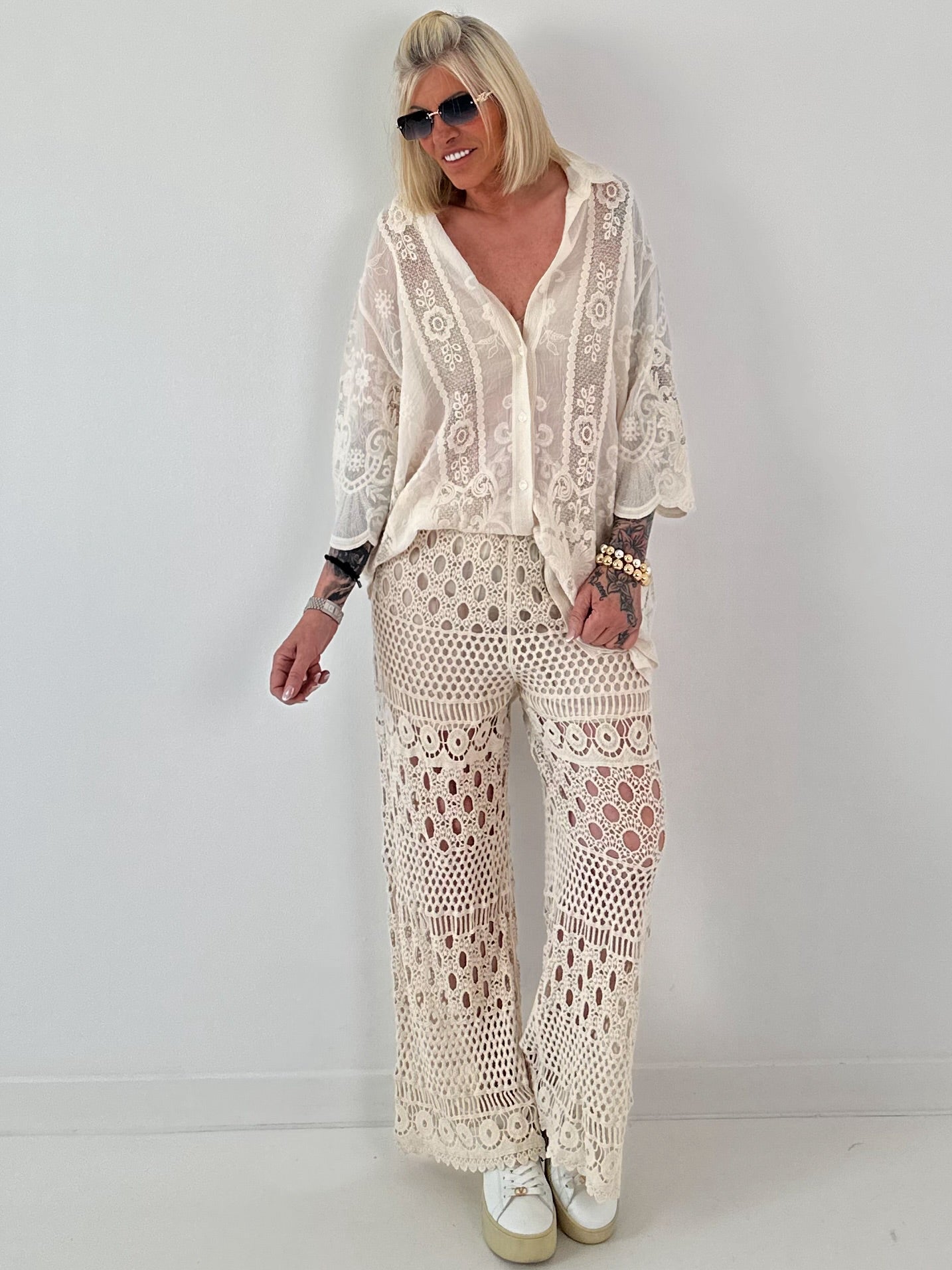 Ibiza Häkelhose - beige