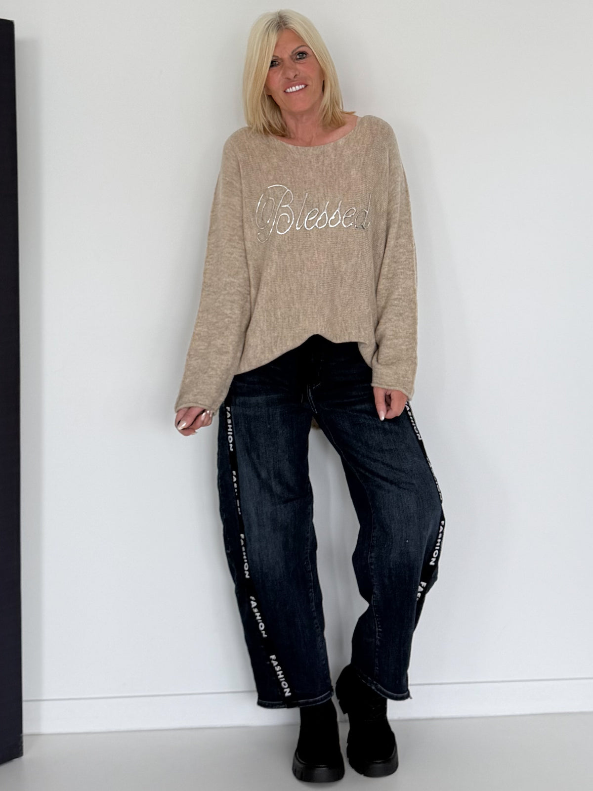 Trui Blessed - beige